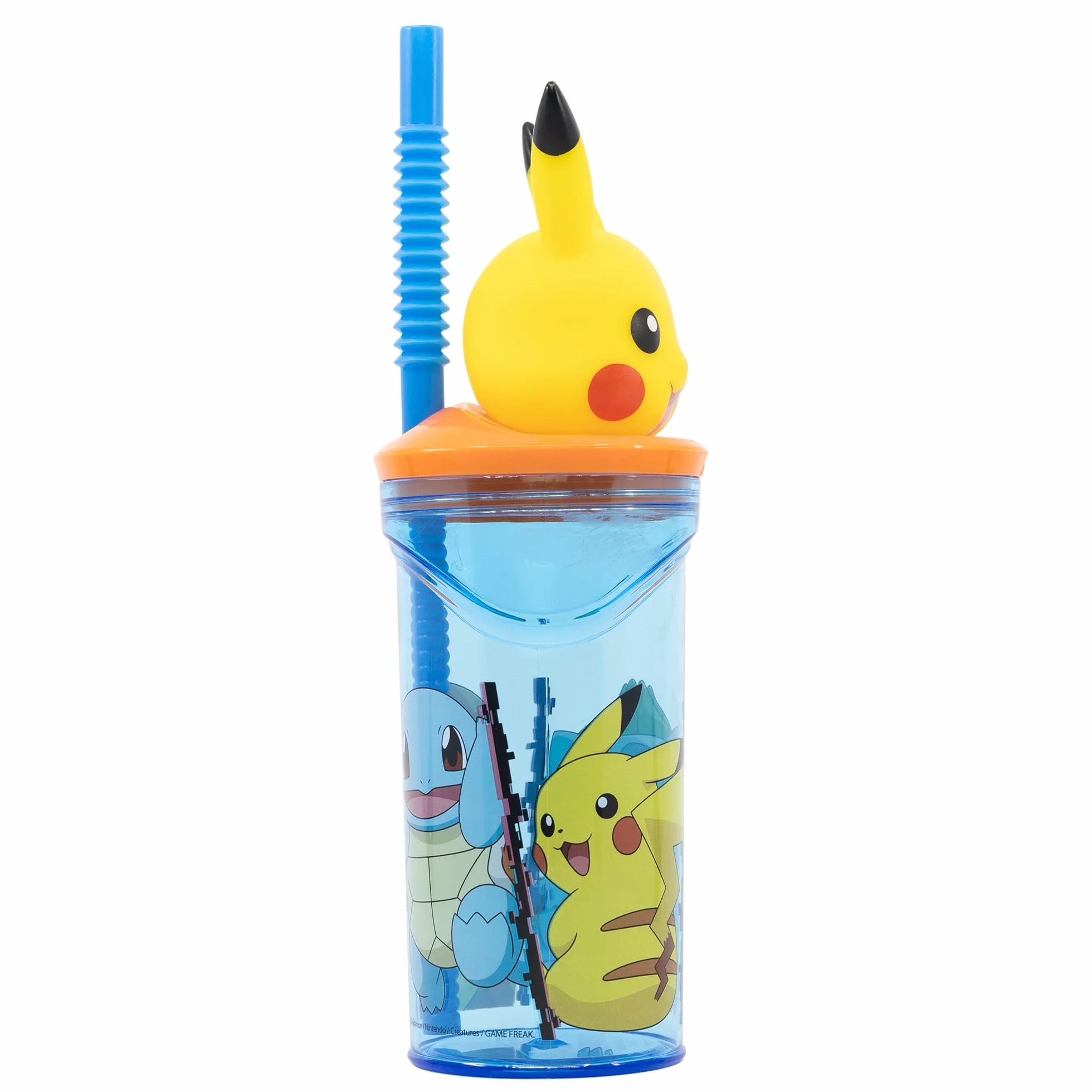 BEZ BPA SZTUCZNEGO UŻYCIA DLA DZIECI Z PLASTIKU BEZ BPA 430 ML Z FIGURYĄ 3D NA Pokrywce | POKEMON DISTORSION