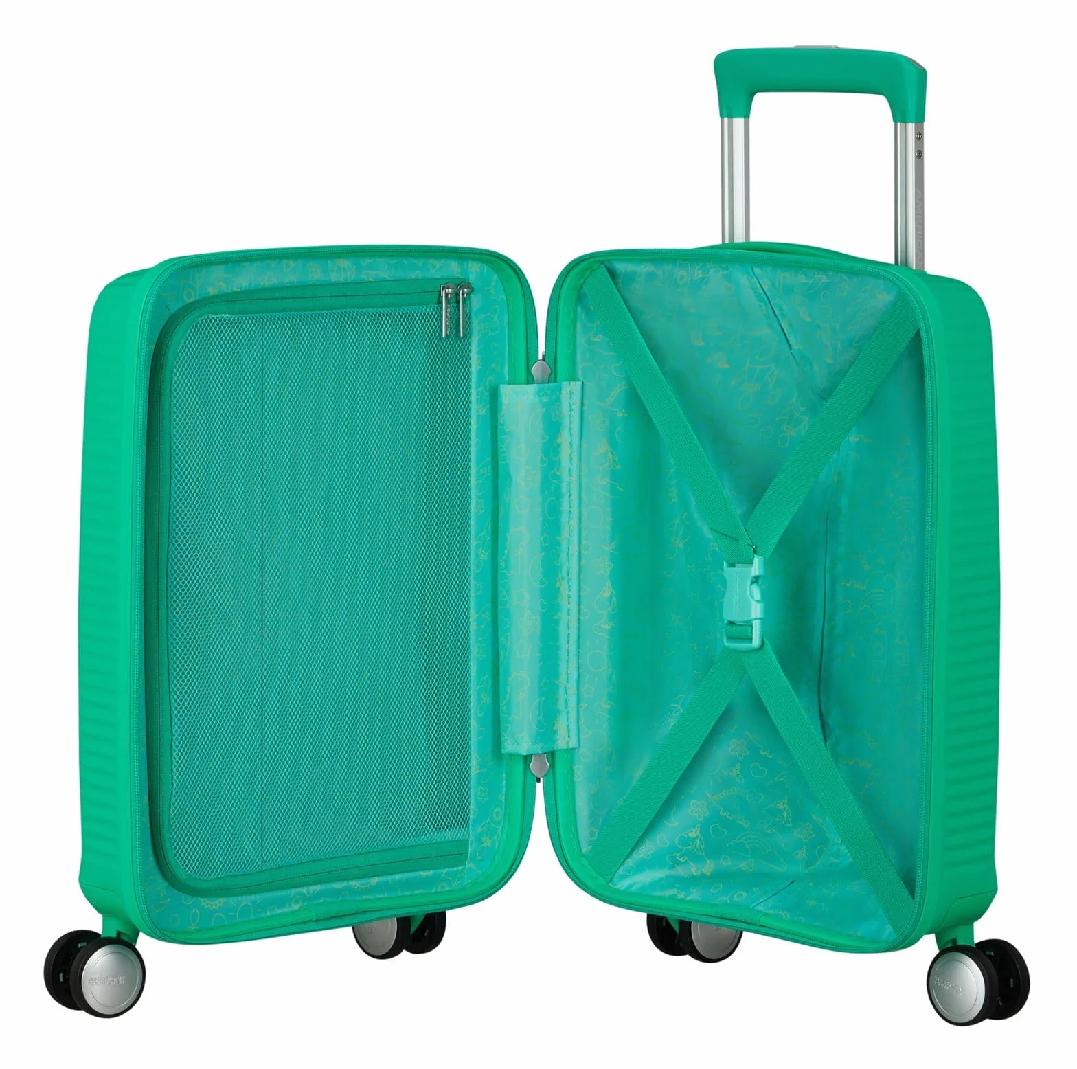 American Tourister Soundbox Mini - Spinner XS, Walizka Dziecięca, 47 cm, 22 L, Zielony (Bright Green)