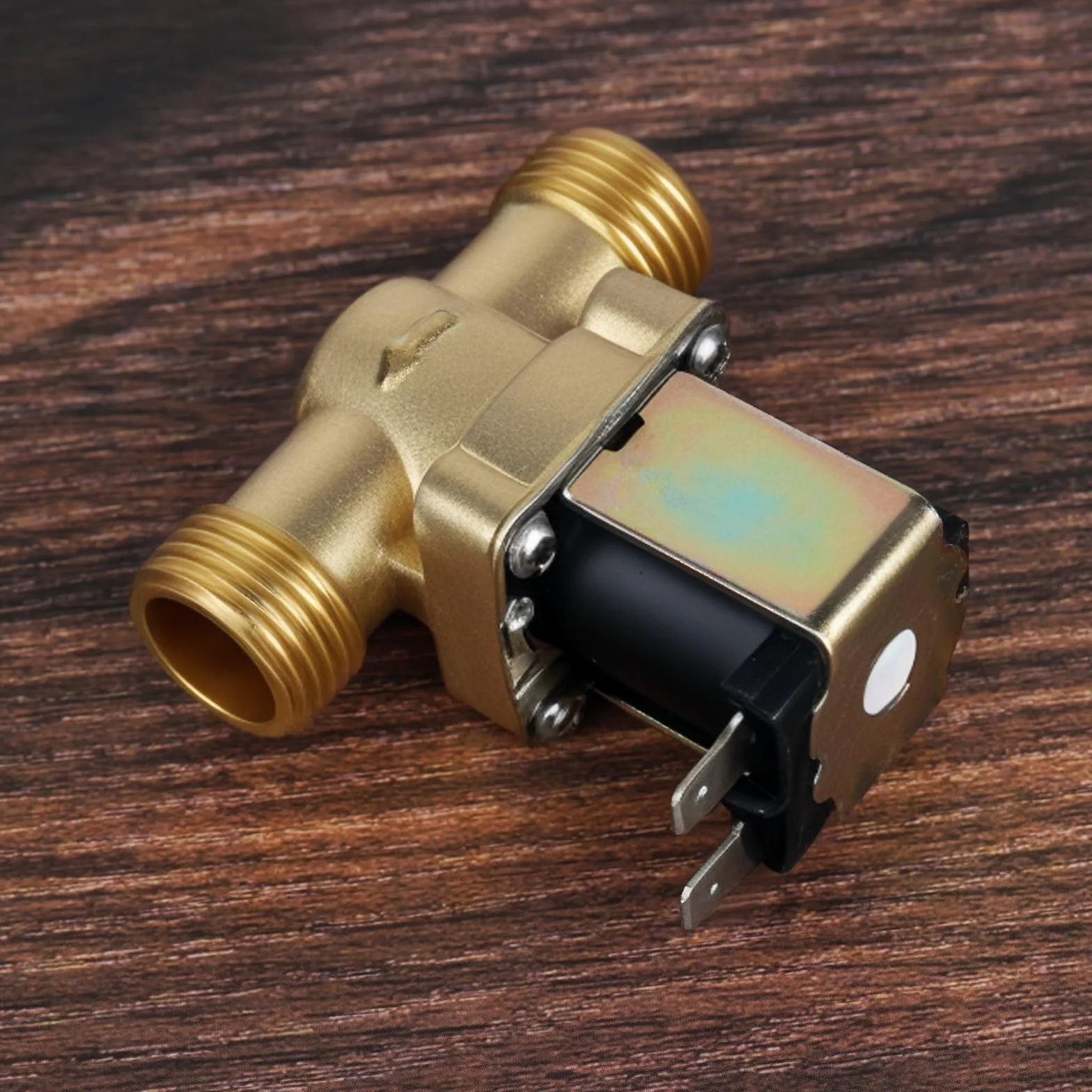 Mosiężny zawór magnetyczny, G1/2 AC 220 V, zawór elektromagnetyczny na wlot wody, 2-drożny wlot wody, normalnie zamknięty magnes zawór do sterowania wodą