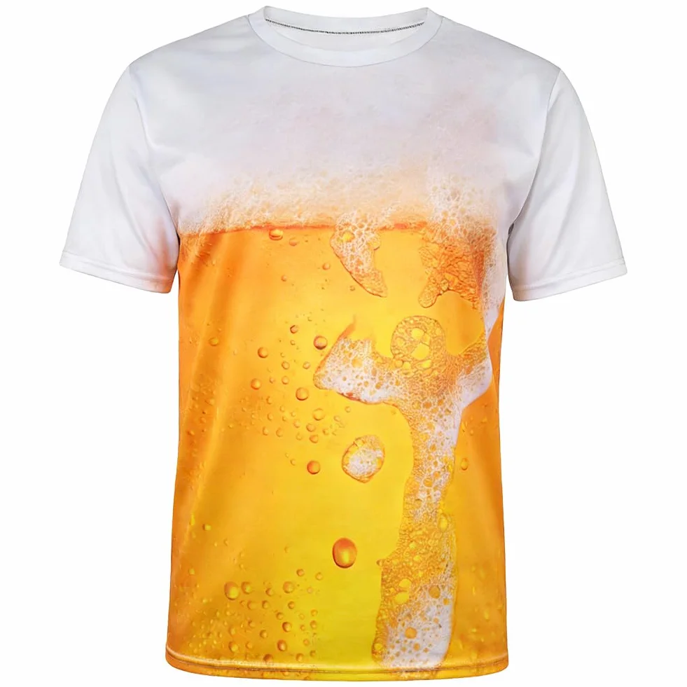 Męska koszulka z krótkim rękawem, Funky Graphic T-Shirt, Męska koszulka z nadrukiem, nadruk 3D, na co dzień topy graficzne koszulki, na Halloween Taniec Clubwear Topy