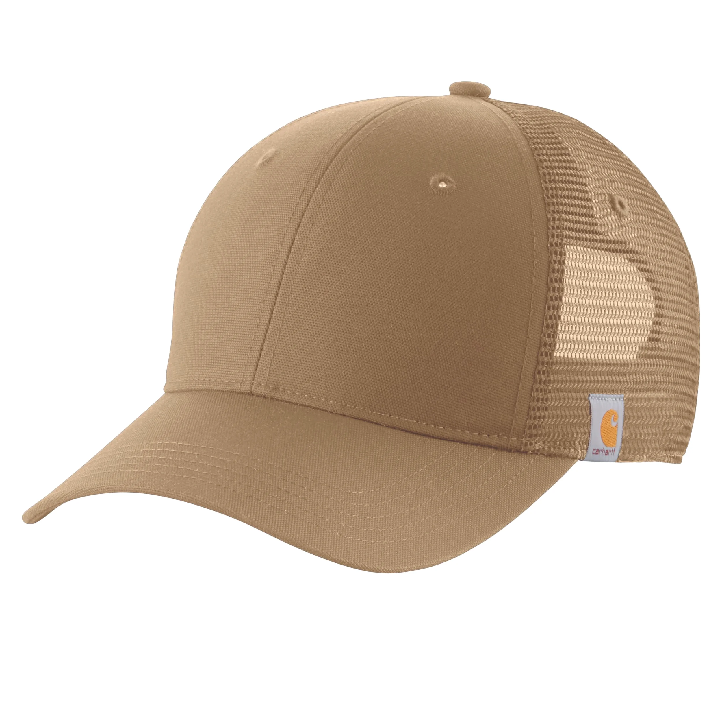 Carhartt Rugged Professional Series siateczkowy czepek na plecy z p?ótna, khaki (Dark Khaki), Rozmiar uniwersalny