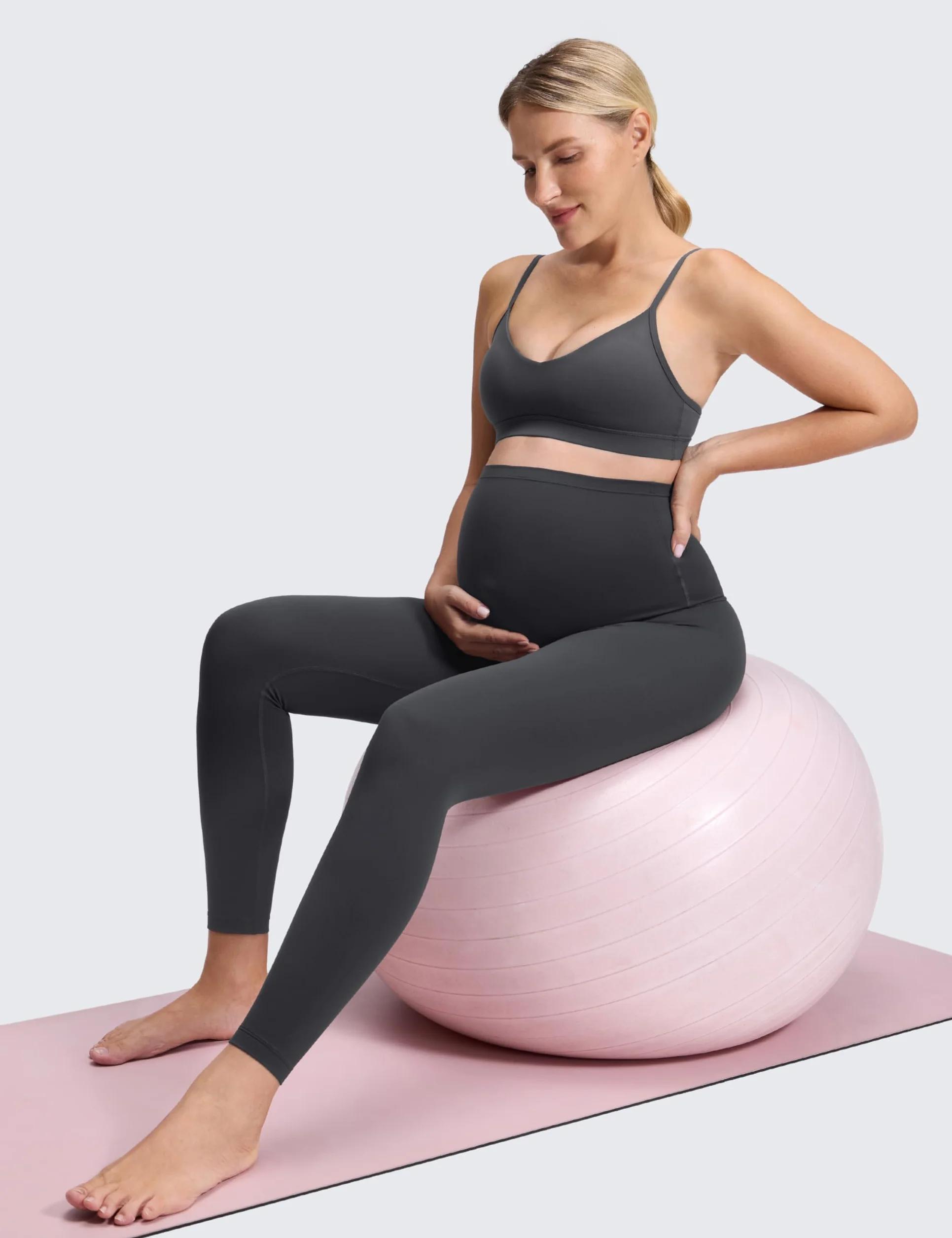 CRZ YOGA Damskie legginsy ciążowe Butterluxe 25/28" - Legginsy treningowe Over Bump