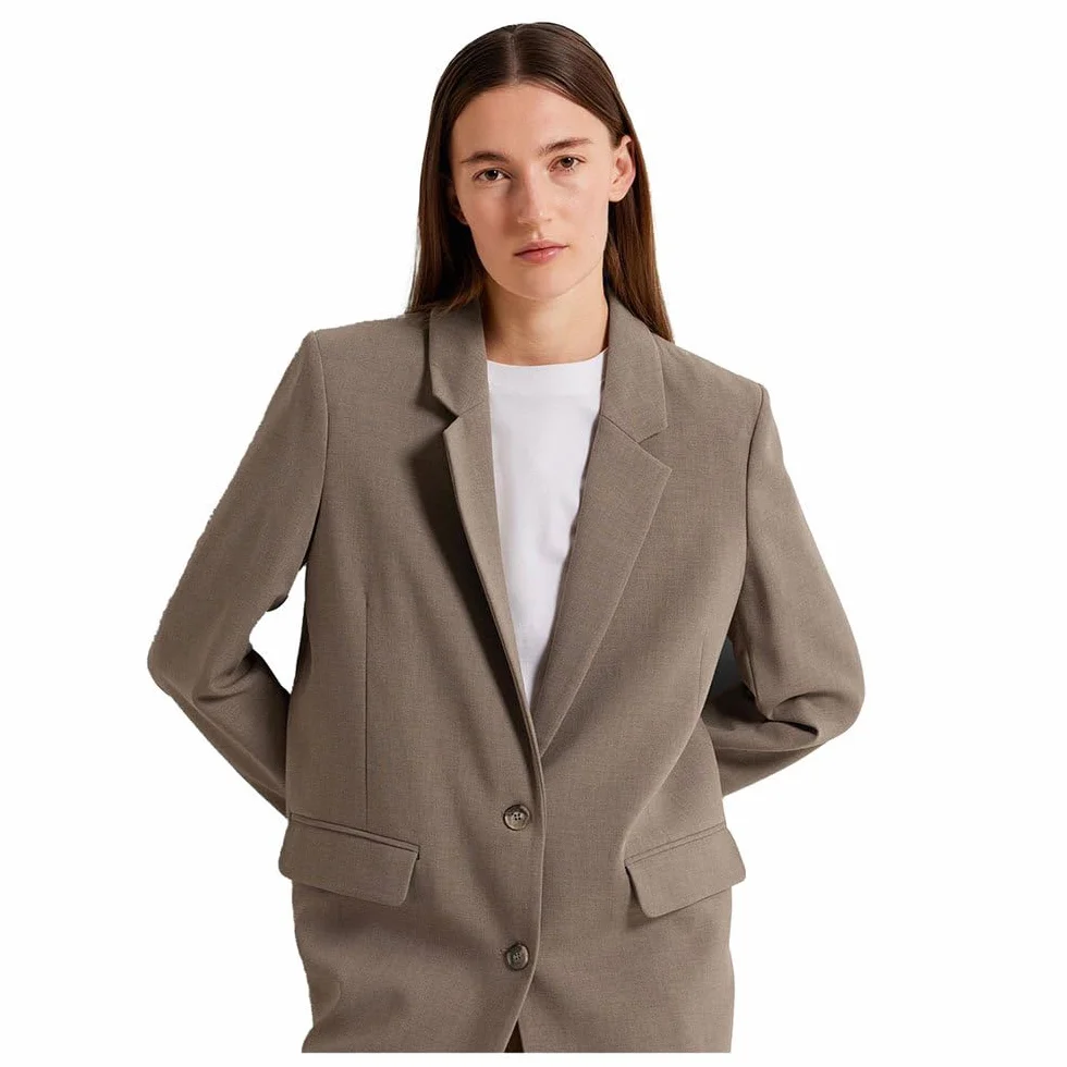 SELECTED FEMME Bluzka Kobiety Slfrita Ls Relaxed Blazer Camel Mel Noos