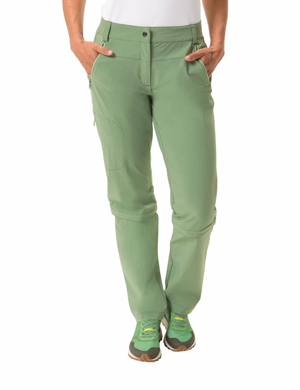 VAUDE Damskie Spodnie Farley Stretch Capri T-zip II - Spodnie Kobiety