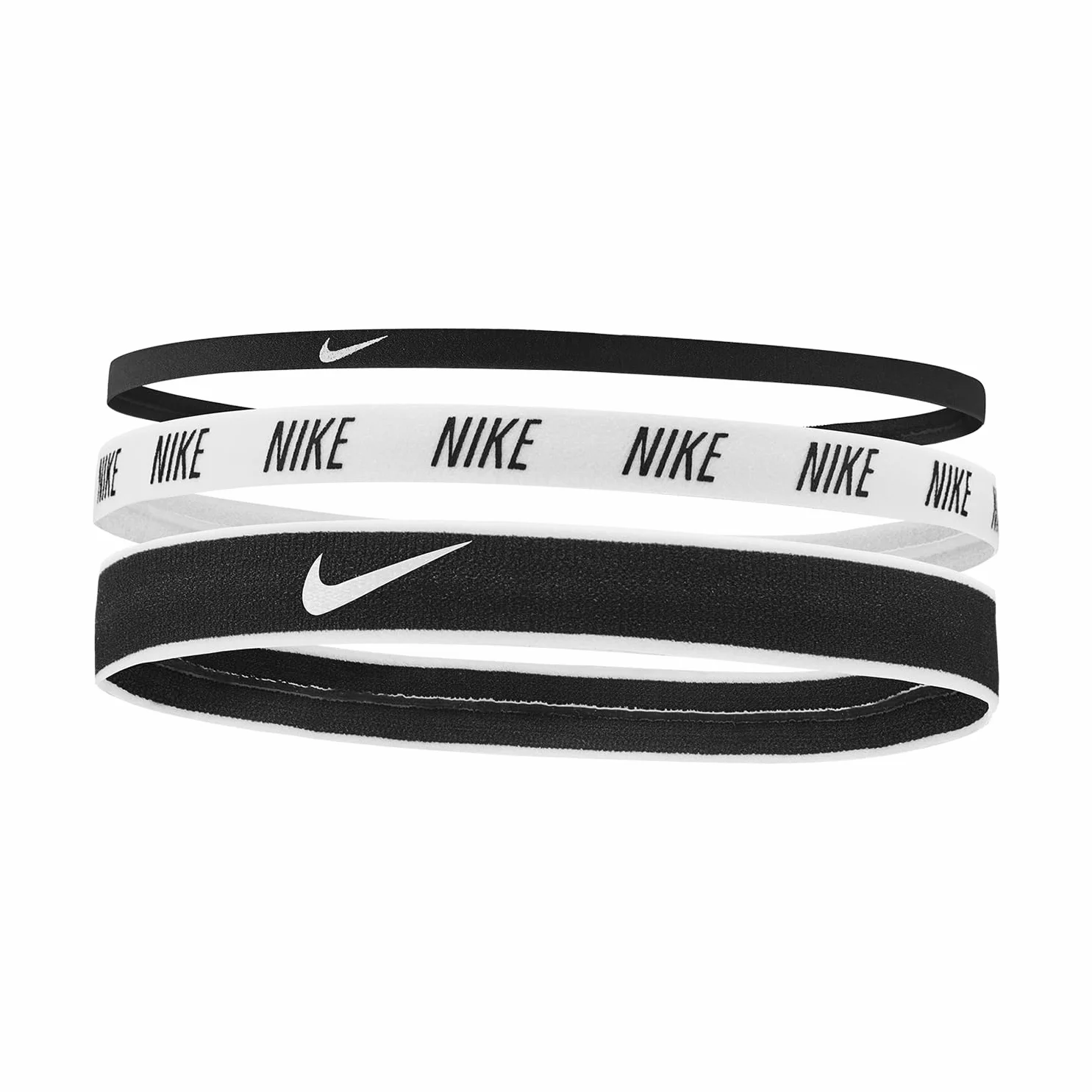 Nike Męska 9318-72 Opaska na Głowę, 930 Czarny/Biały, 3 Szt.