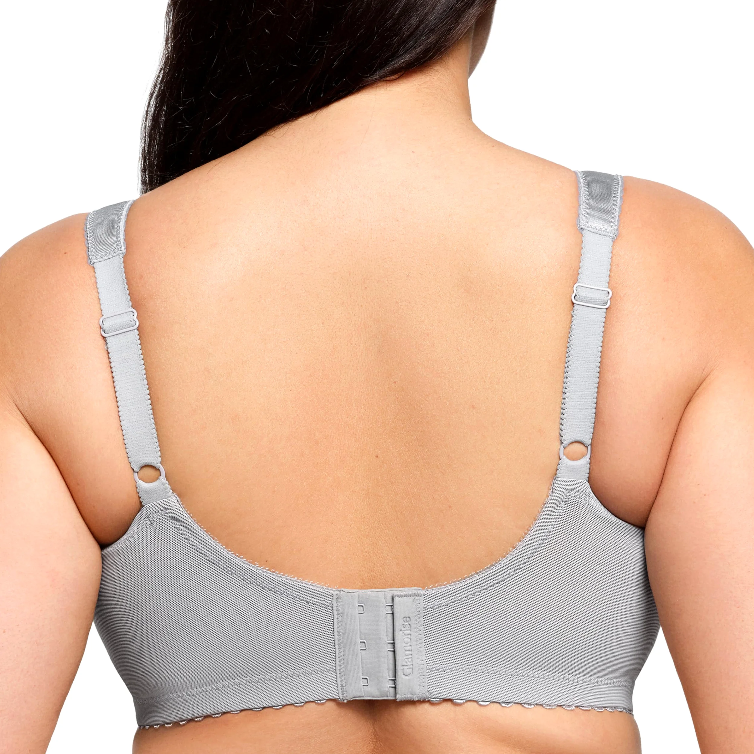 Glamorise Damski biustonosz MagicLift Support Classic, Miękki szary, 105E
