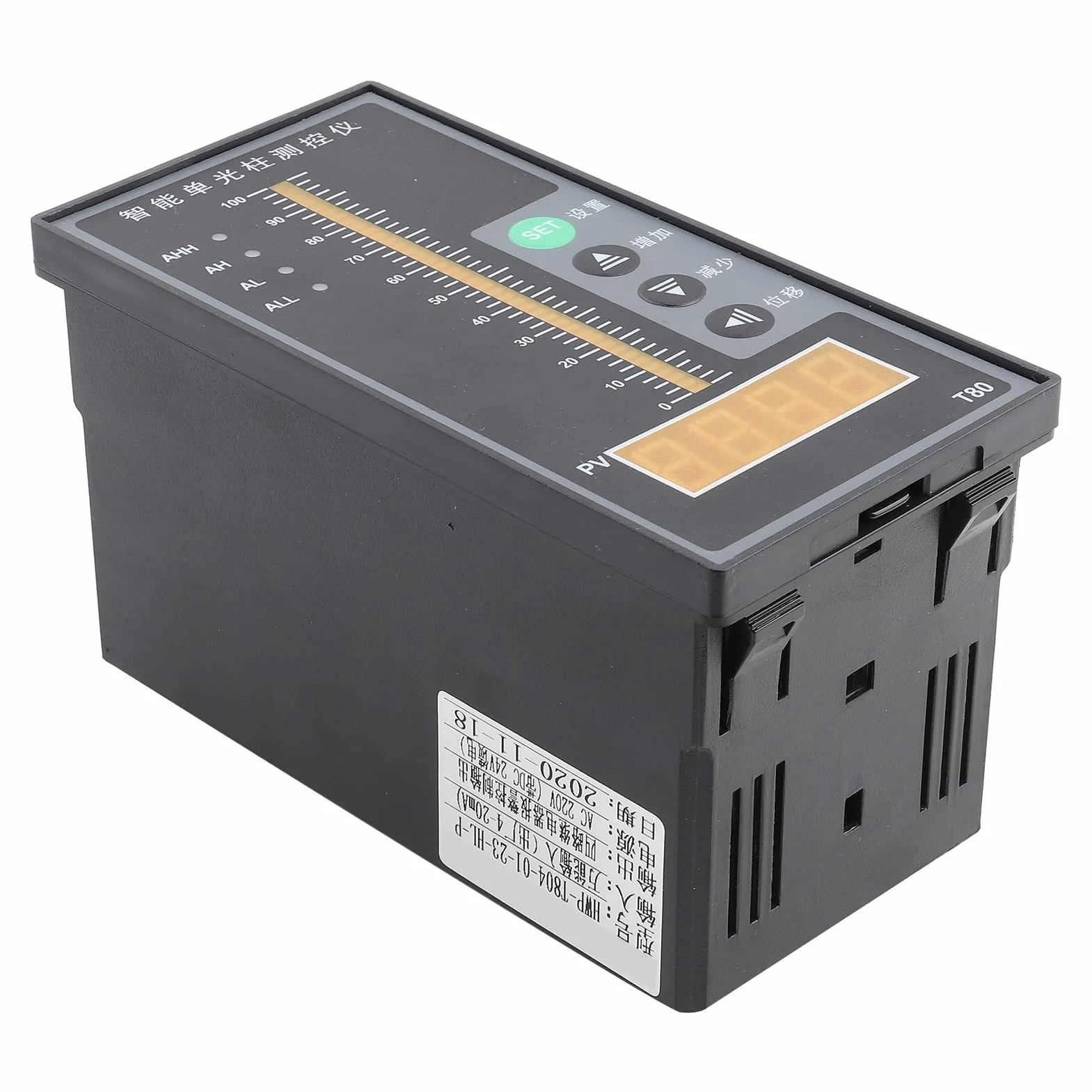 Inteligentny Regulator Ciśnienia AC220V, Wskaźnik Poziomu Cieczy T80, 4-20mA, Precyzyjny Czujnik Poziomu w Kolumnie Świetlnej