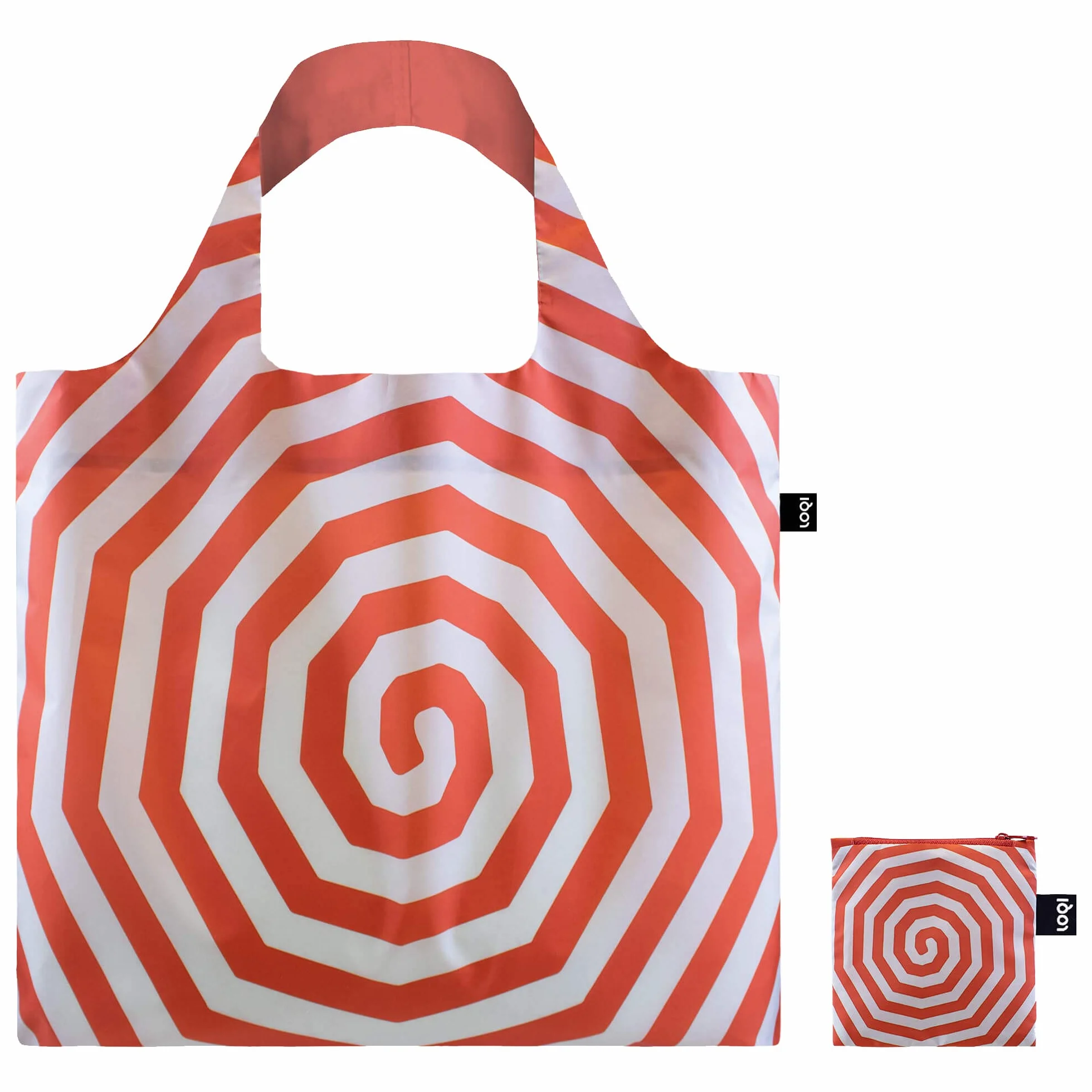LOQI Louise Bourgeois Spirals czerwona torba z recyklingu, Lb.sr, Współczesny