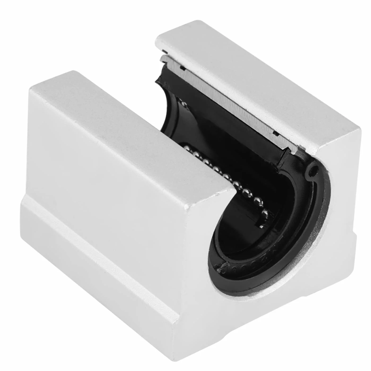4 Sztuk SBR20UU 20mm Aluminiowe łożysko Liniowe Otwarte łożysko Kulkowe Ruchu Liniowego CNC Tuleja ślizgowa Blok Prowadnica Liniowa
