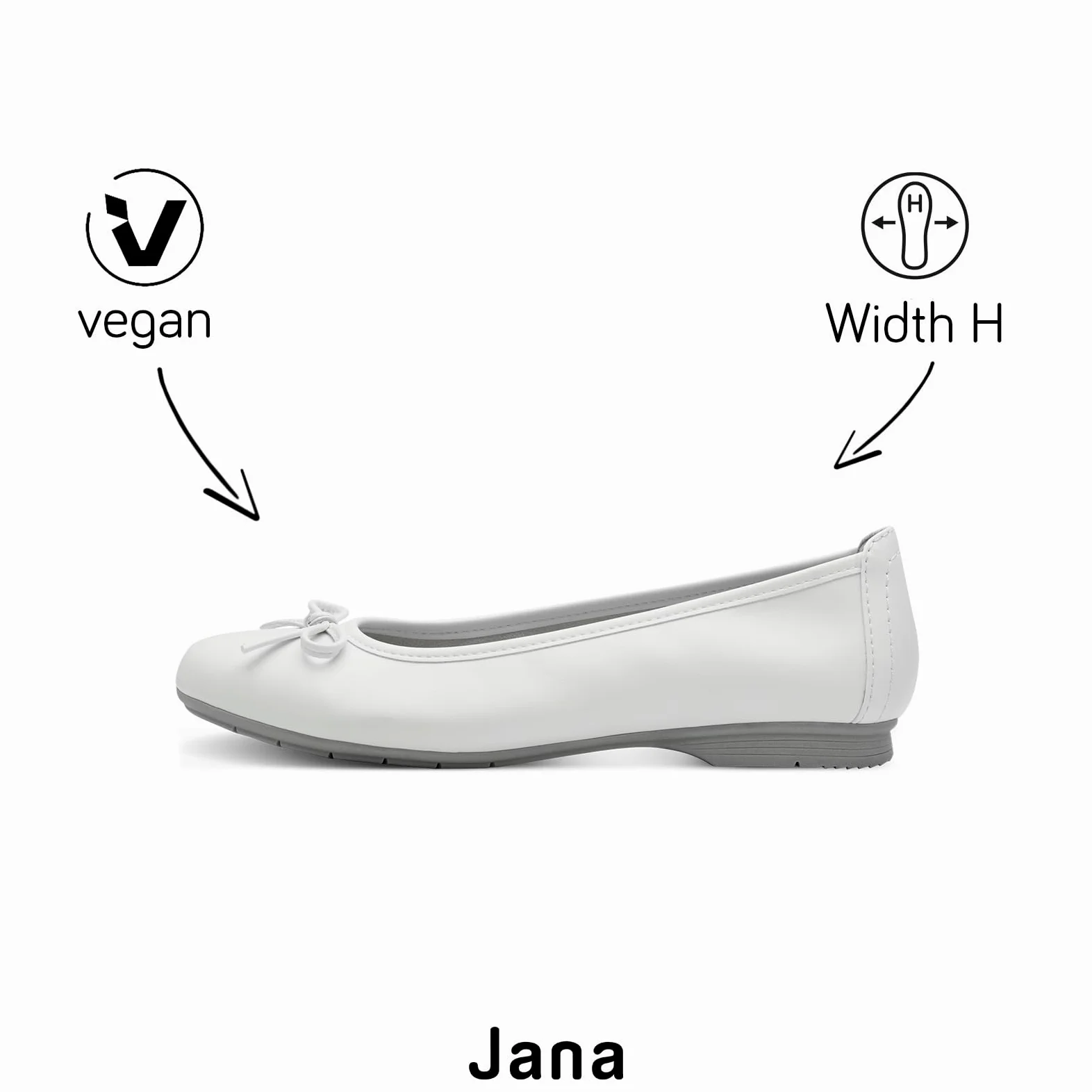 Jana Kobiety 8-22163-41Balerinki