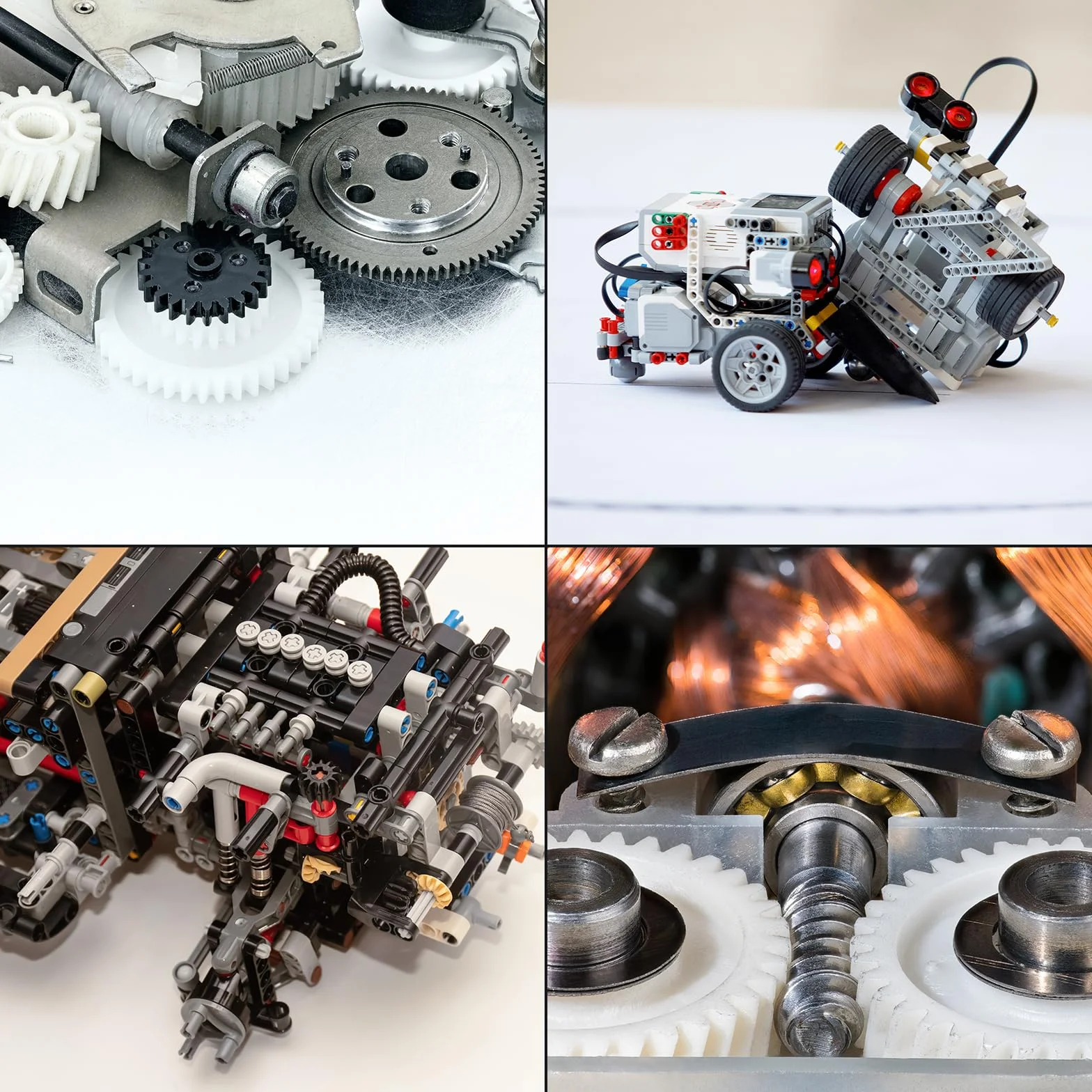 QUARKZMAN 30 sztuk kół zębatych z tworzywa sztucznego, 9 zębów, model 92A, przekładnia redukcyjna do samochodów RC, modelu robota "zrób to sam" (białe, moduł 0,5)