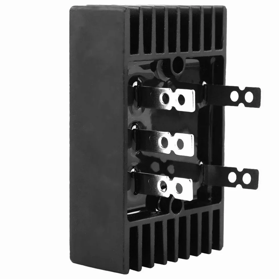 SQL 100 amp 1600 V 3-fazowy prostownik dużej mocy AC na DC Silikonowy moduł prostownika diodowego pełnookresowego 5 zacisków z radiatorem
