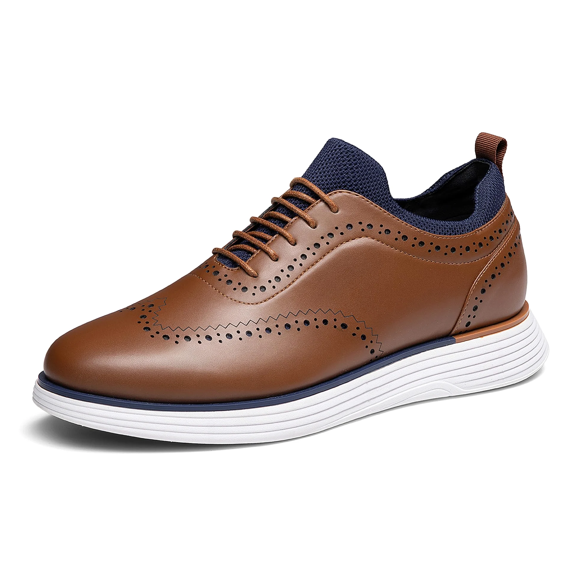 Bruno Marc Męskie trampki MaxFlex Dress Oxfords Casual Wingtip Brogue Shoes