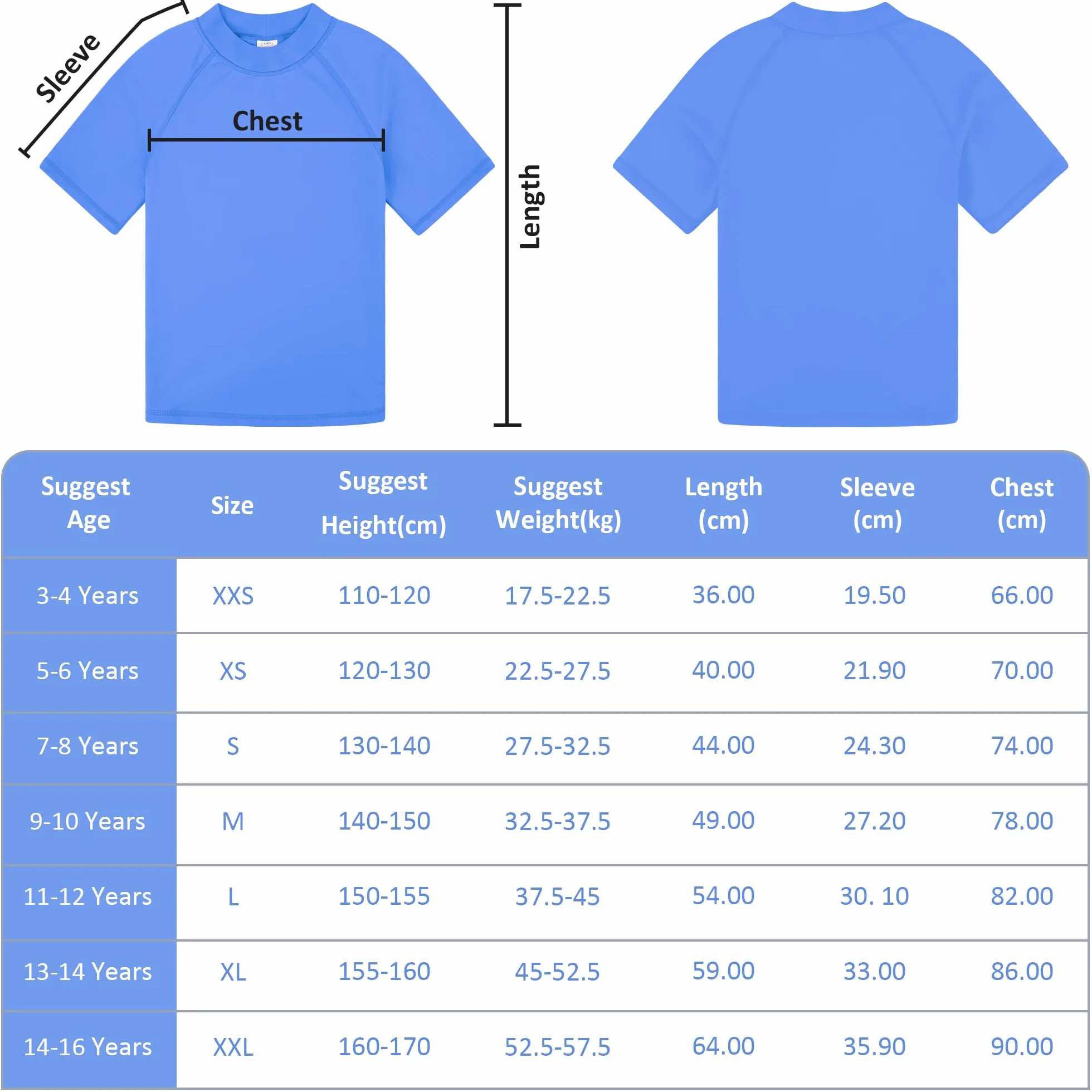 BIG ELEPHANT 3-pak dziecięca koszulka z krótkim rękawem Rash Guard UPF 50+ ochrona stroje kąpielowe szybkoschnąca koszulka do pływania młodzieżowa rashguard