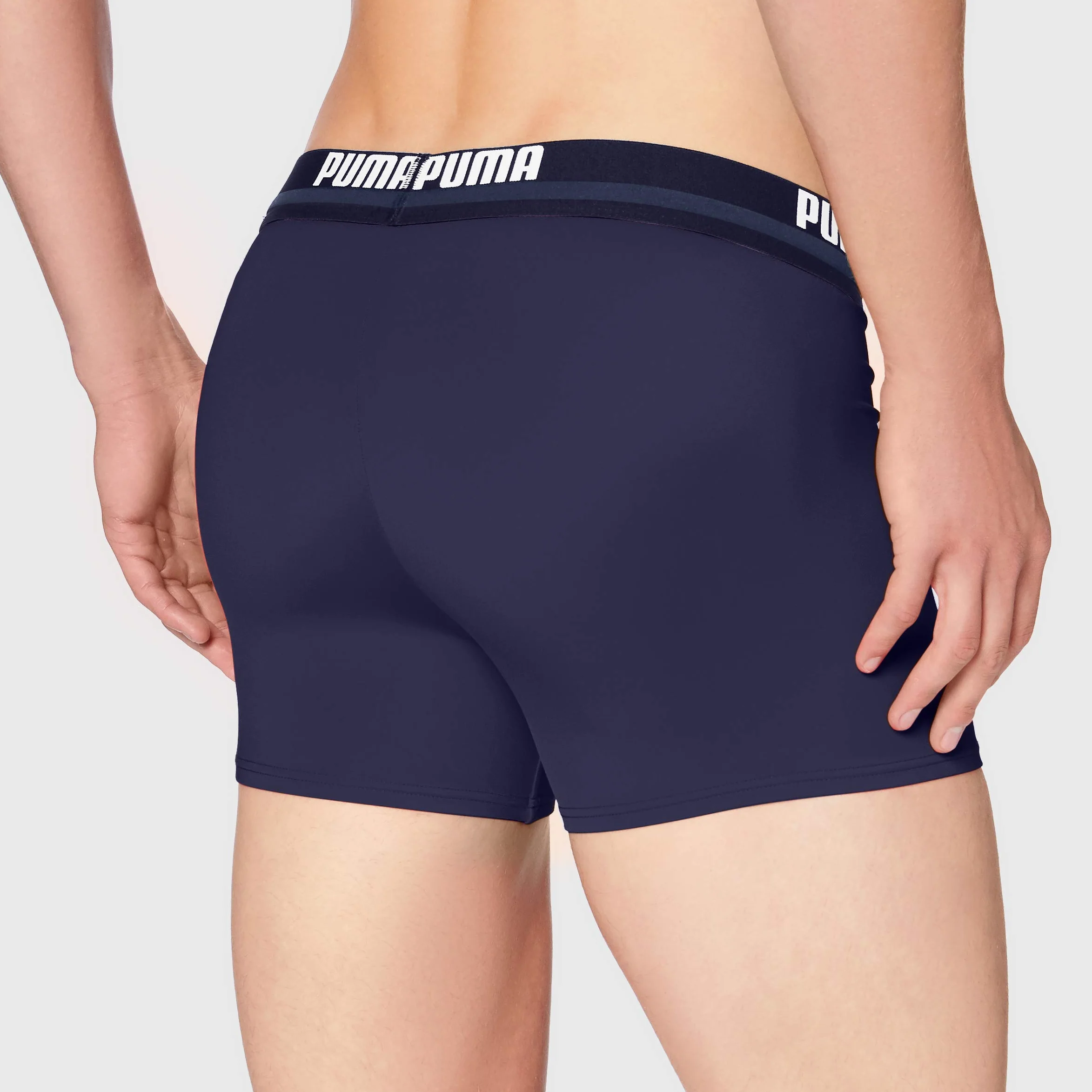 PUMA logo men's swimming trunks Kąpielówki Mężczyźni, grantowy, M