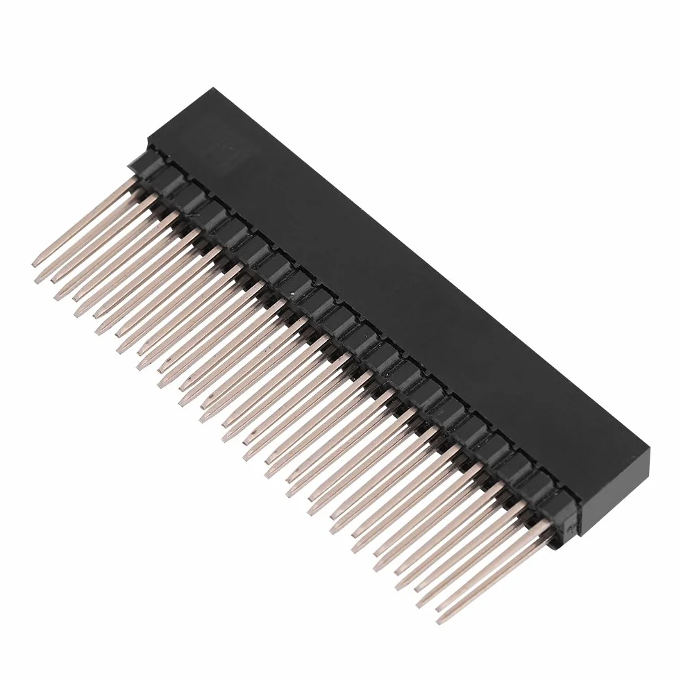 Listwa gniazdowa, 3 sztuki, 2 x 20 kołków 2,54 mm, bardzo wysoka, dwurzędowa, krótka listwa z pinami 2,54 mm, do komputera i płyty wtykowej, kompatybilna z