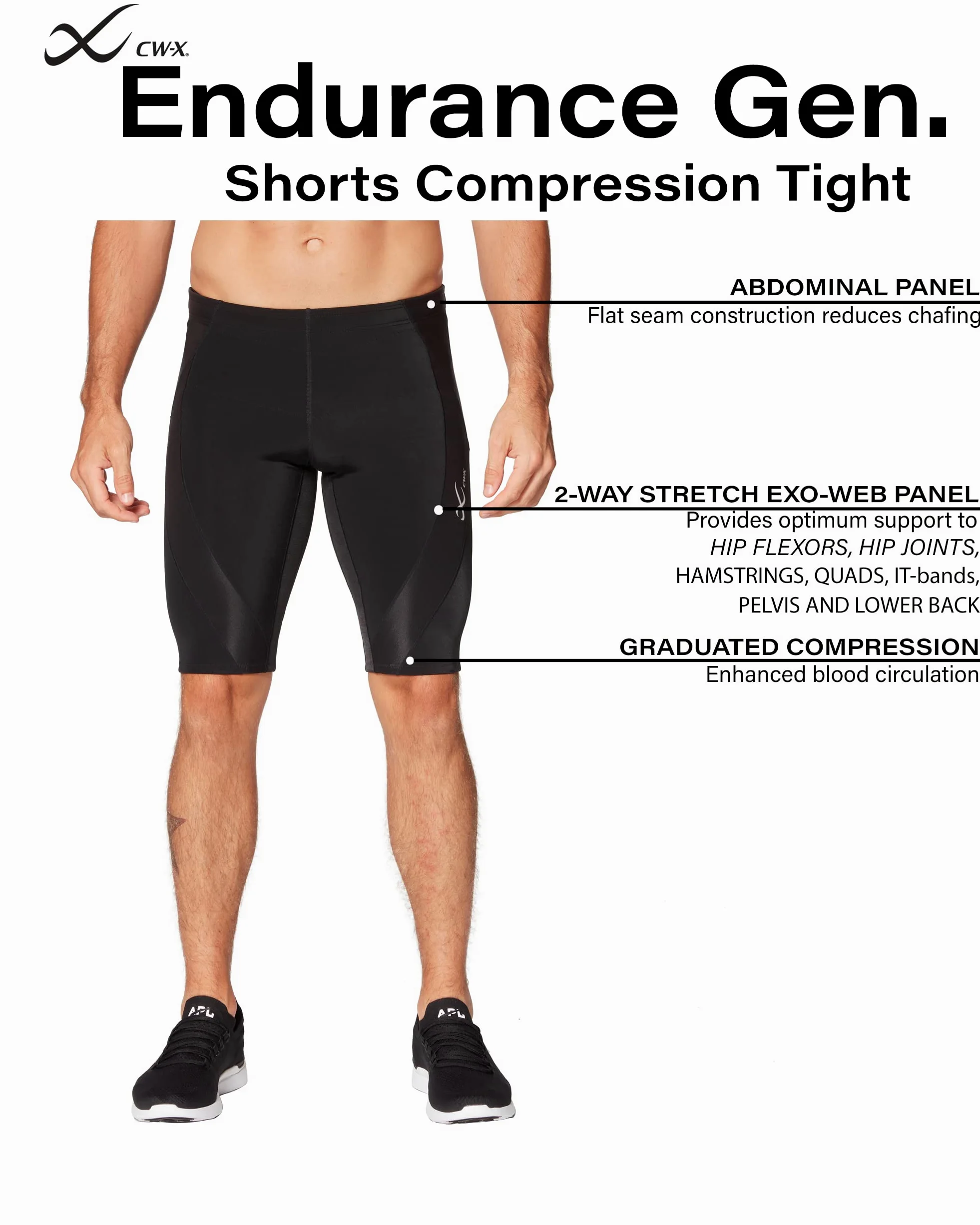 CW-X Endurance Generator Muscle & Joint Support Compression Short - Krótki Mężczyźni