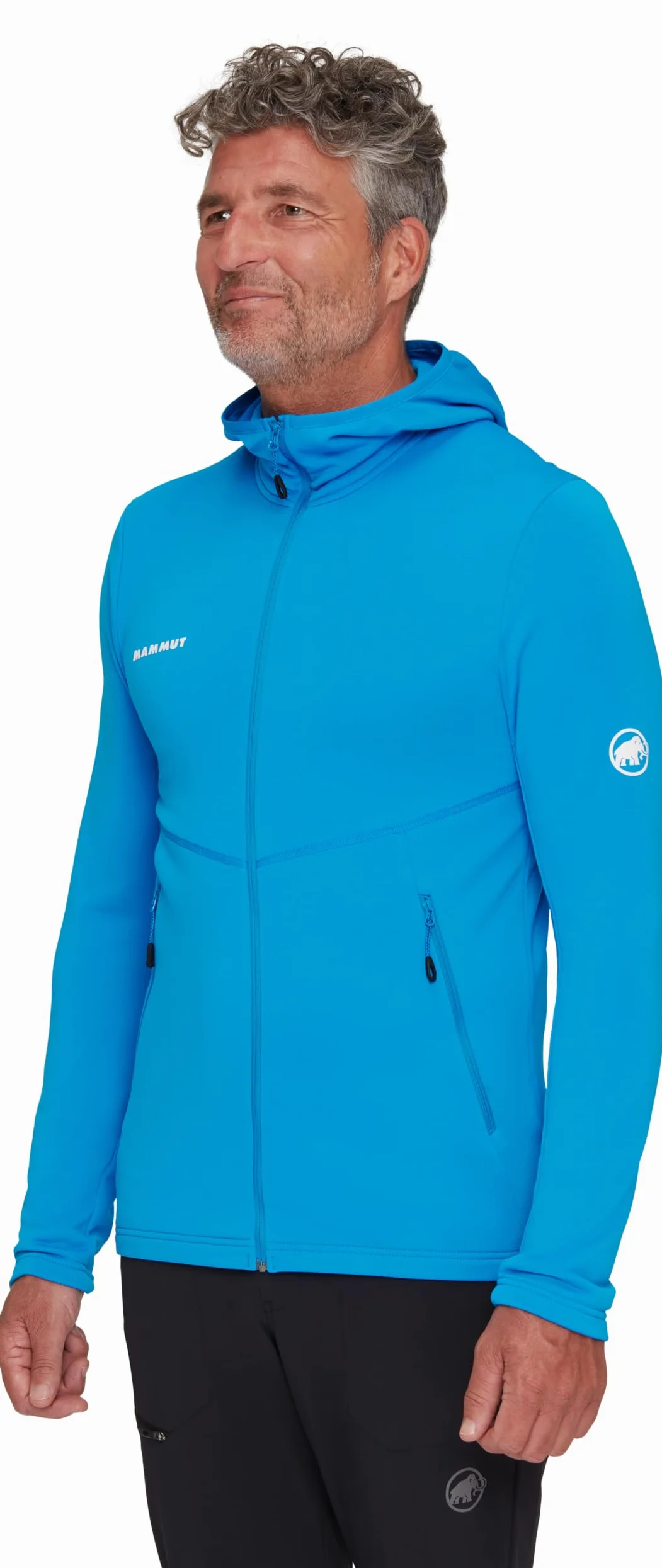 Mammut Aconcagua Light ML Hooded Jacket Men – Męska Bluza z Kapturem | Lekka i Polarowa | Glacier Blue, Rozmiar XL