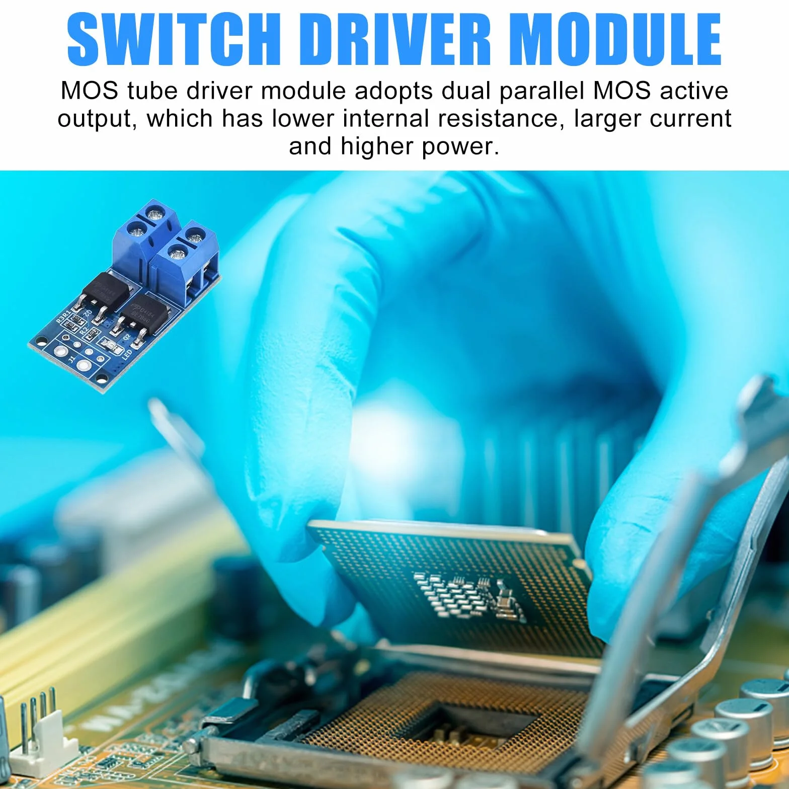 Moduł sterownika Mosfet, 20 sztuk, DC 5 V-36 V, 15 A (maks. 30 A) 400 W, podwójny moduł sterujący, moduł sterownika Mosfet, elektroniczna płyta sterująca, regulator PWM, moduł sterownika
