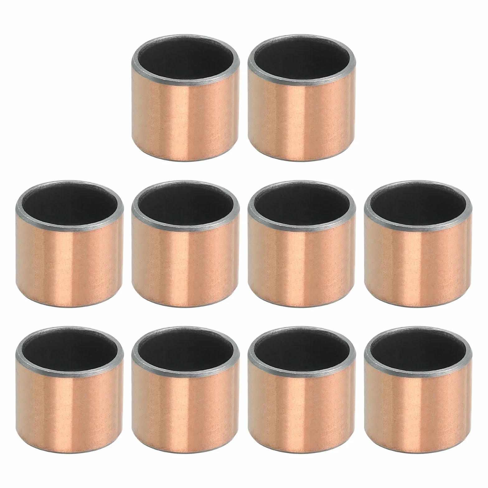 QUARKZMAN 10 sztuk łożysk ślizgowych 1/2" otwór x średnica zewnętrzna 19/32" x długość 1/2" Długość Plain Bearings Wrapped Oilless Bushings samosmarujące tuleje do części ślizgowych maszyn