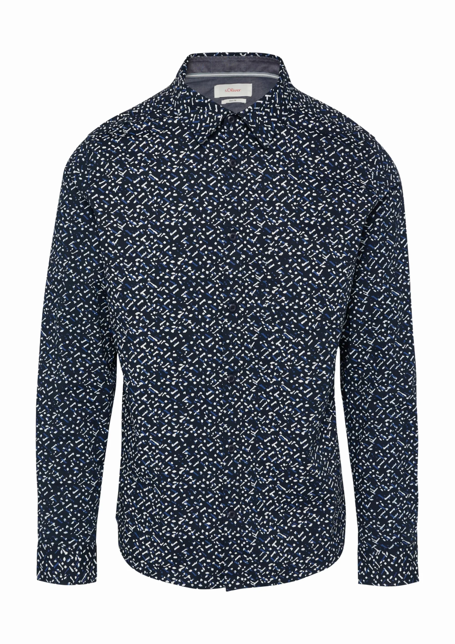 s.Oliver Slim Fit Wzorzysta koszula z popeliny 3XL