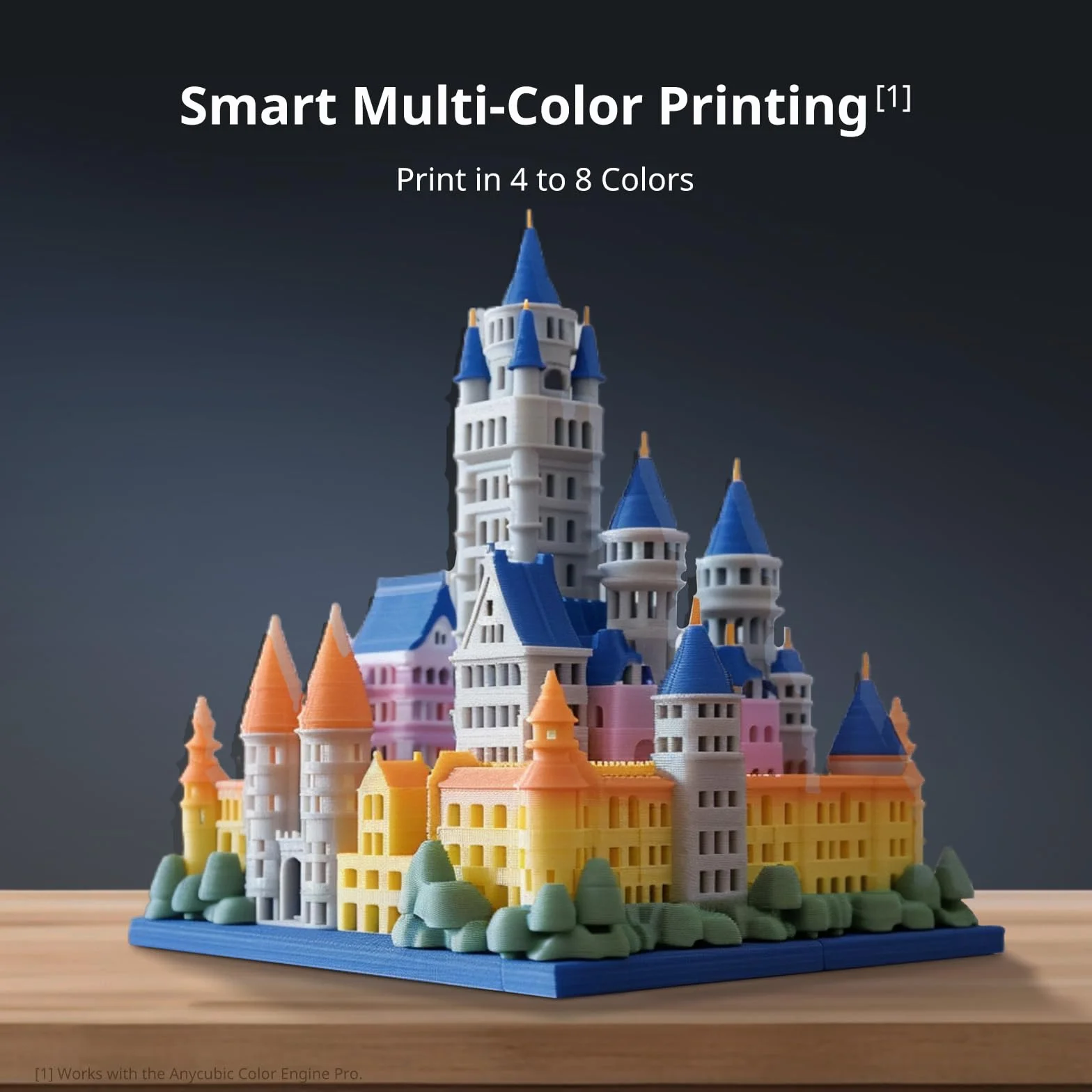 Anycubic Kobra 3 3D Printer 600 mm/s wielokolorowe 250x250x260mm