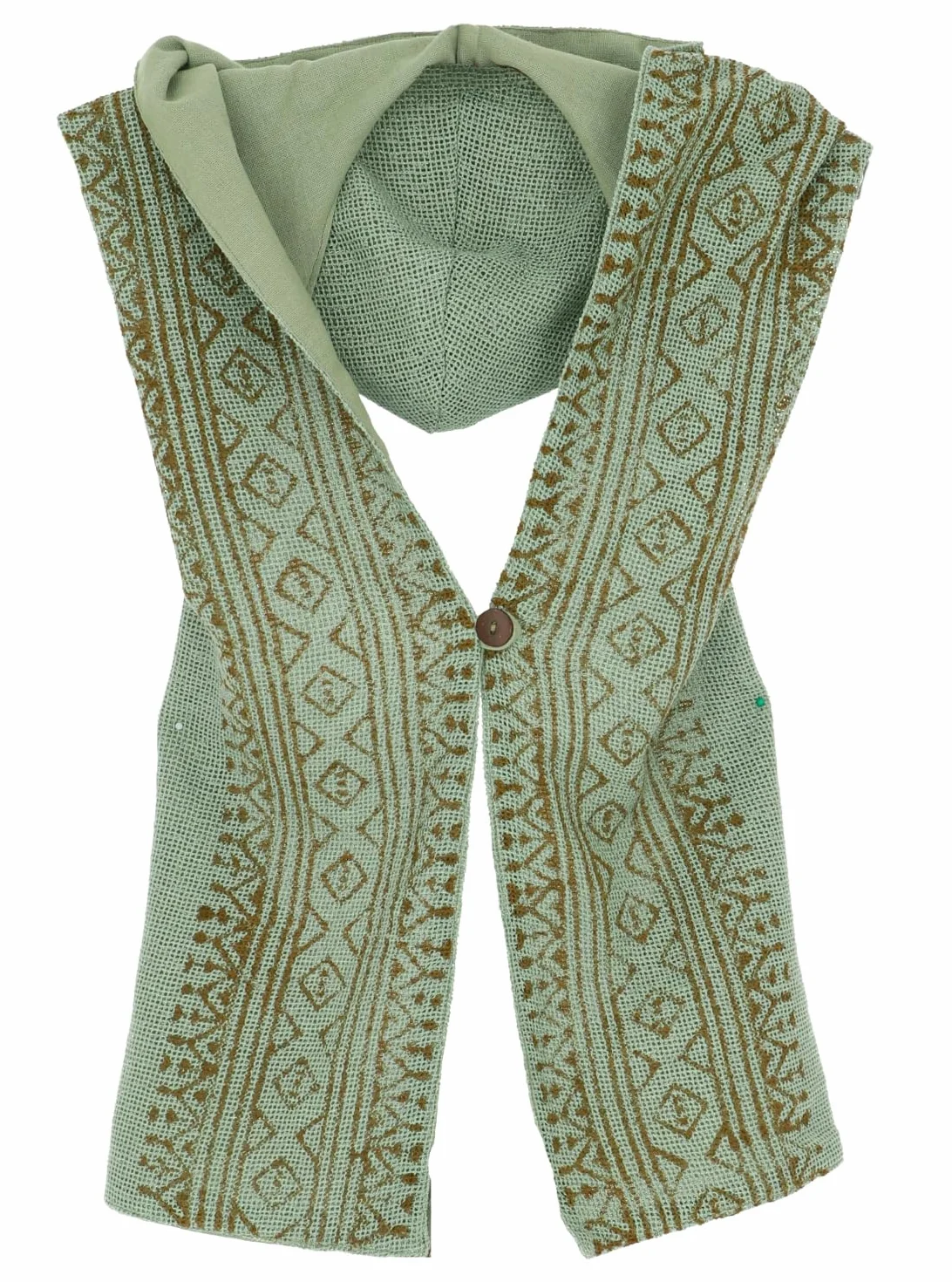 GURU SHOP Damska kamizelka boho z kapturem bez pleców, kamizelka festiwalowa