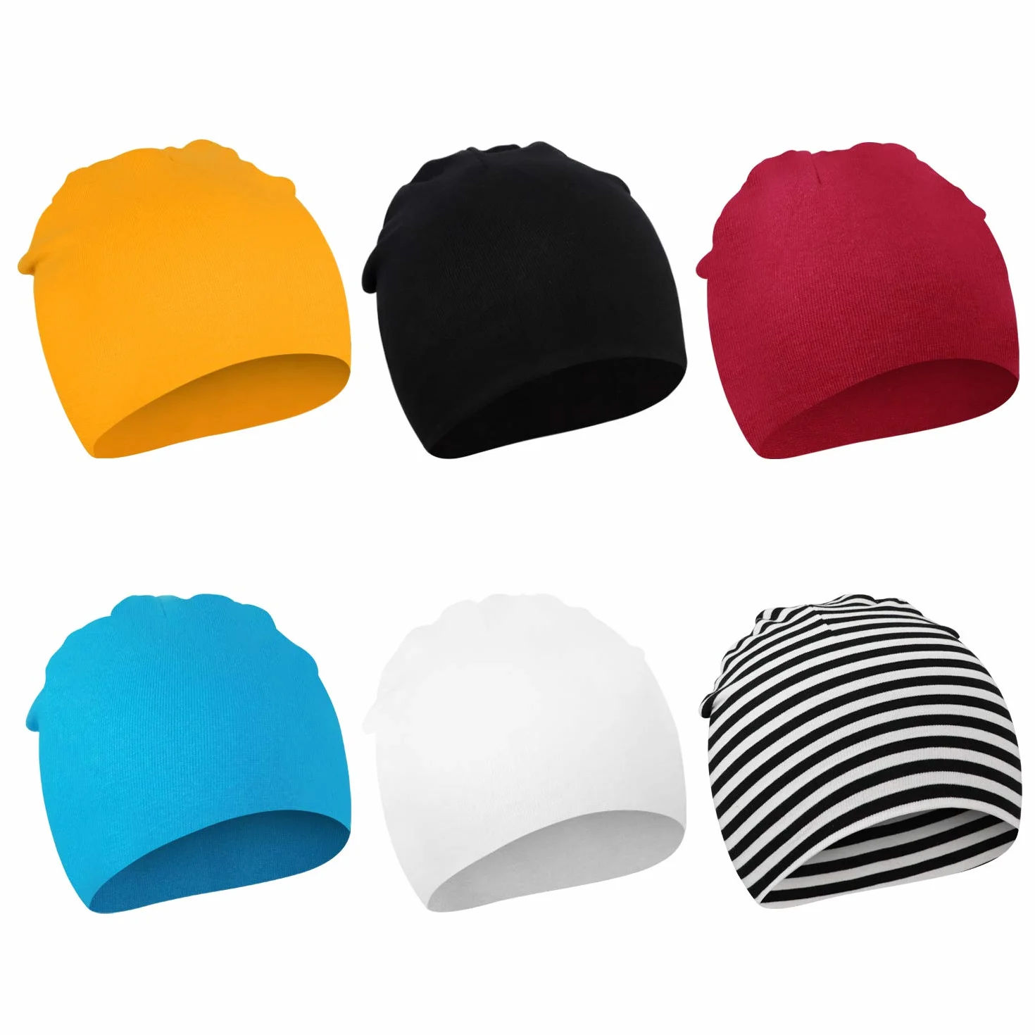 DRESHOW 6 Sztuk Czapka dla Niemowląt Noworodek Maluch Miękka Urocza Dzianinowa Czapka Czapki Szpitalne dla Chłopców Niemowląt Czapka Beanie