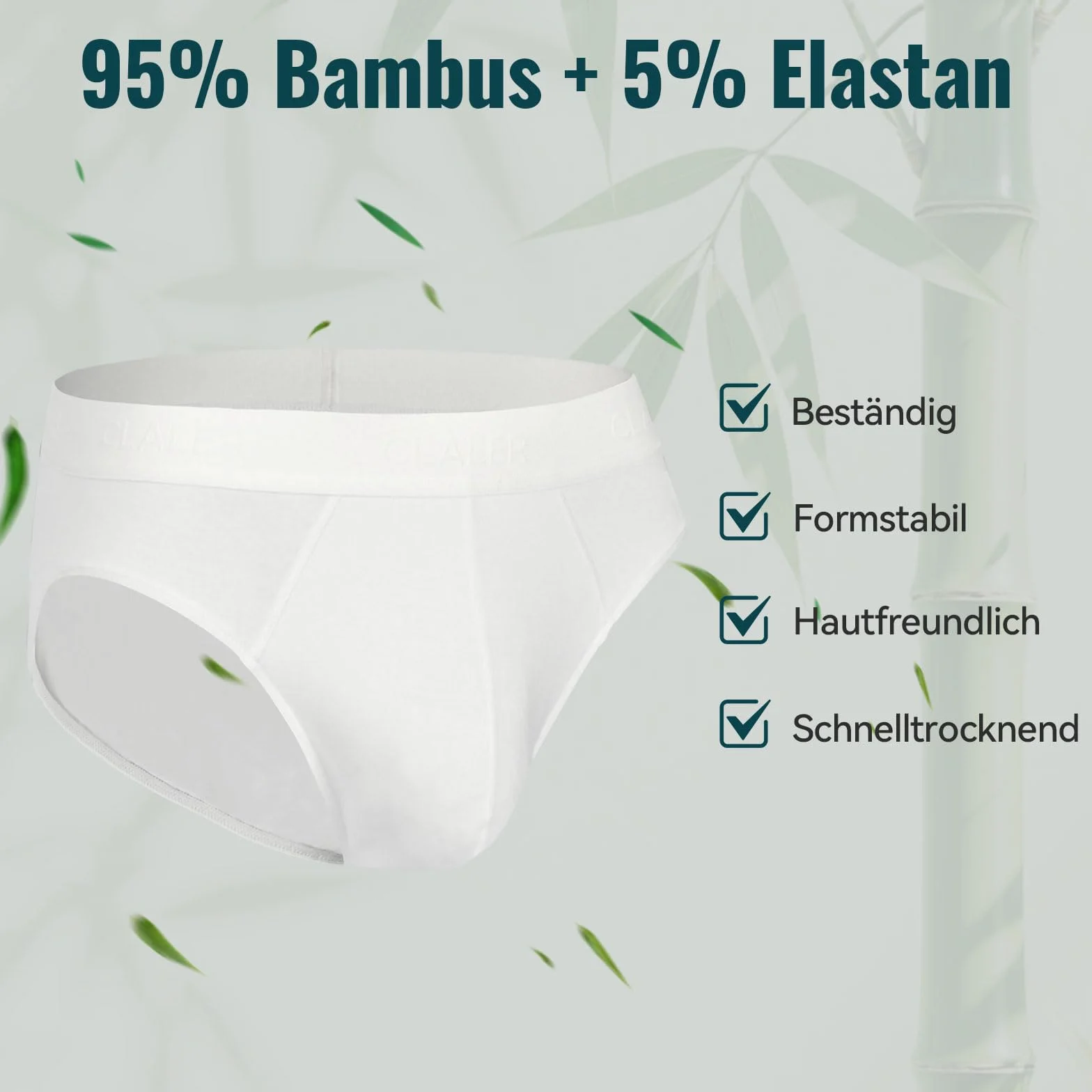 Bambusowe slipy męskie oddychająca bielizna ze stretchem 6 sztuk