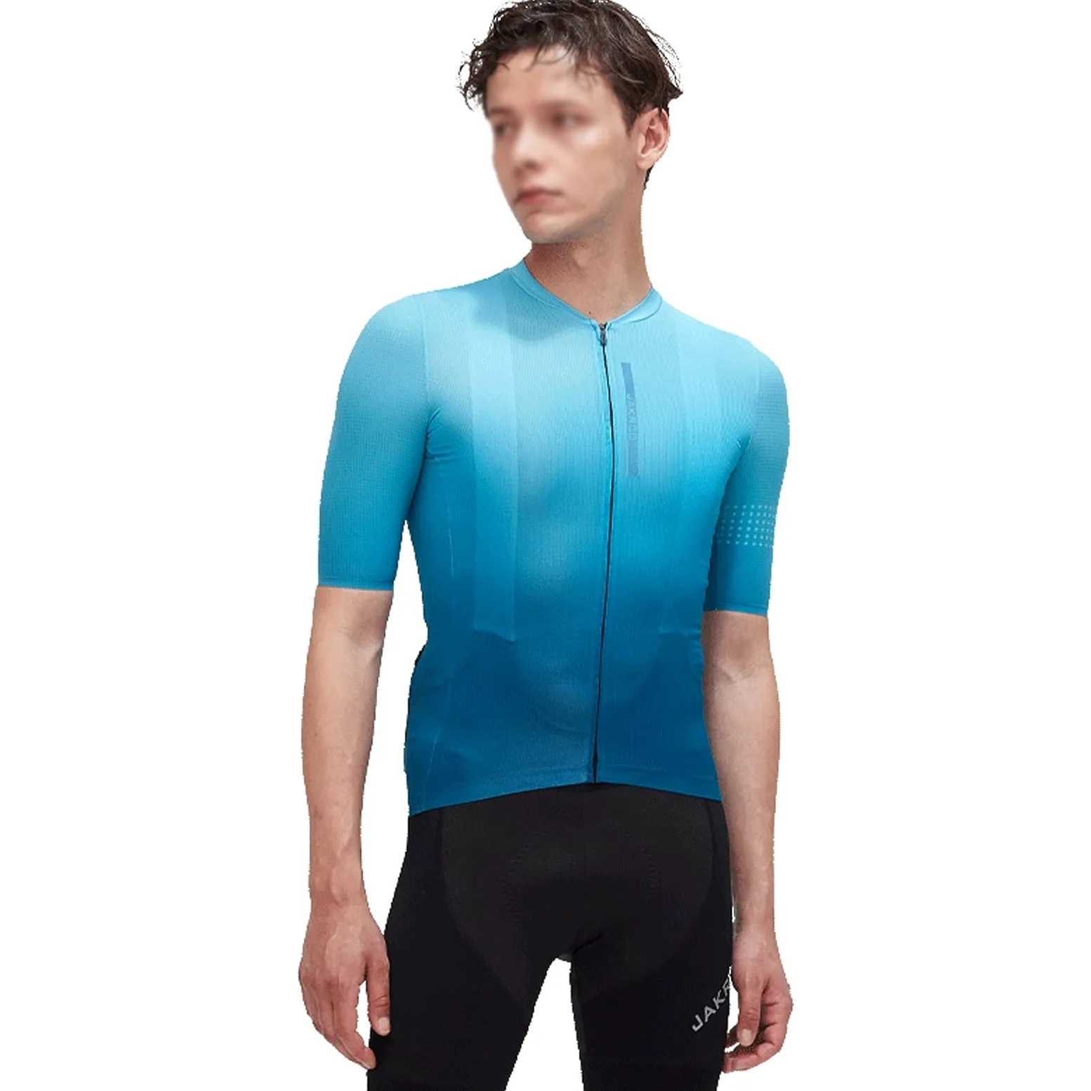 Męska odzież kolarska Męski Jazda na rowerze Koszulka z krótkim rękawem Jersey Moda Blue Gradient Design Rower Górski Koszula Rowerowa Oddychająca I Szybka Suszarka Tkanina Top Męskie koszulki kolarsk