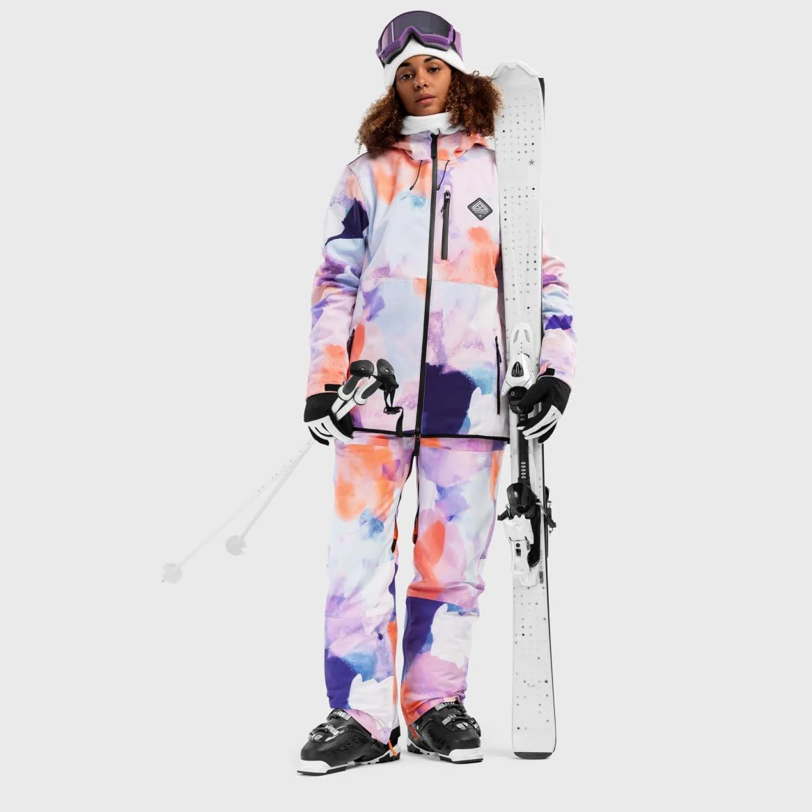 SIROKO - Kurtka Narciarska Softshell dla Kobiet Siroko W2-W Chréa - XS - Wielokolorowy