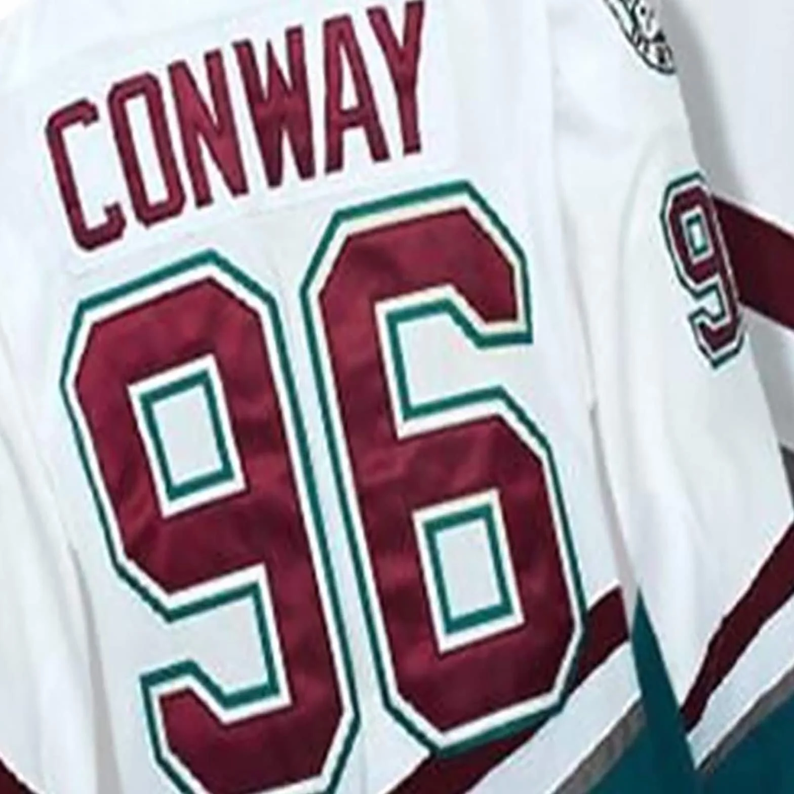 Charlie Conway #96 Mighty Ducks film koszulka do hokeja na lodzie trening trening sportowy sweter szyte litery cyfry koszula