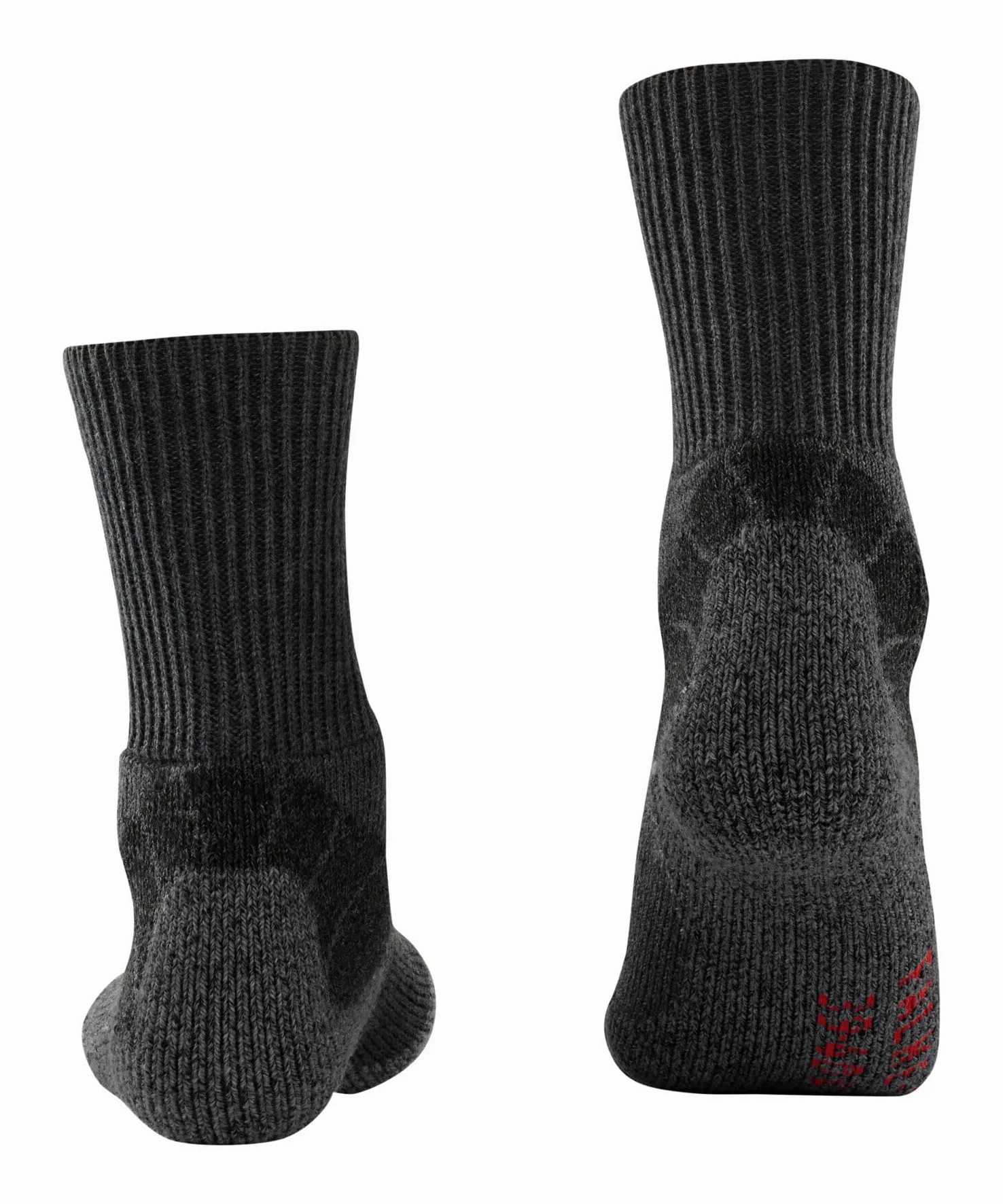 FALKE Mężczyźni Skarpety do wędrówek TKX Expedition M So wełna materiał funkcjonalny przeciw pęcherzom grube 1 Para, Szary Asphalt Melange 3180, 42-43