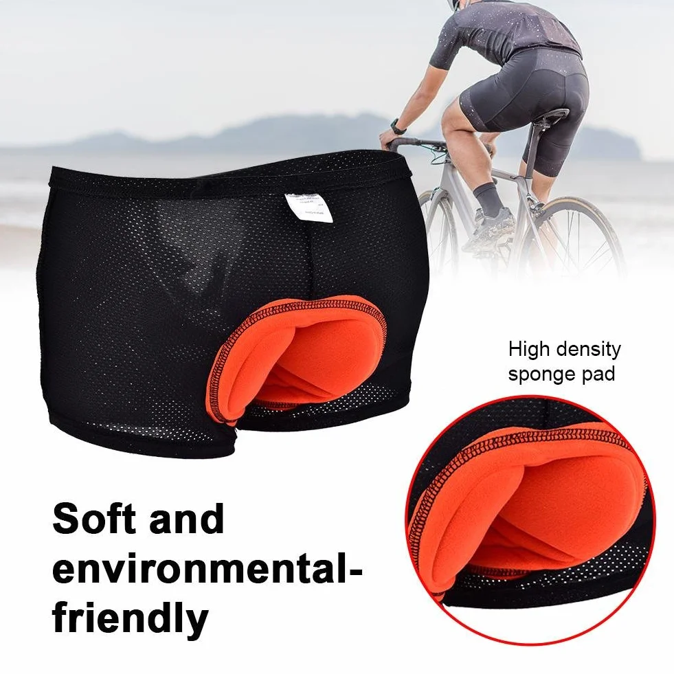Bielizna rowerowa, Unisex Outdoor Cycling Underwear 3D wyściełane spodenki rowerowe do jazdy na rowerze (M)