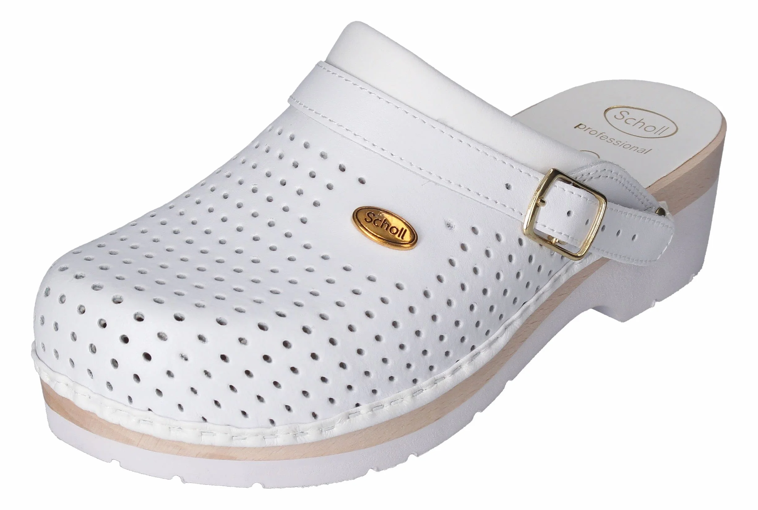 Scholl Unisex Supercomfort Medical Professional Clog, biały, 41 EU