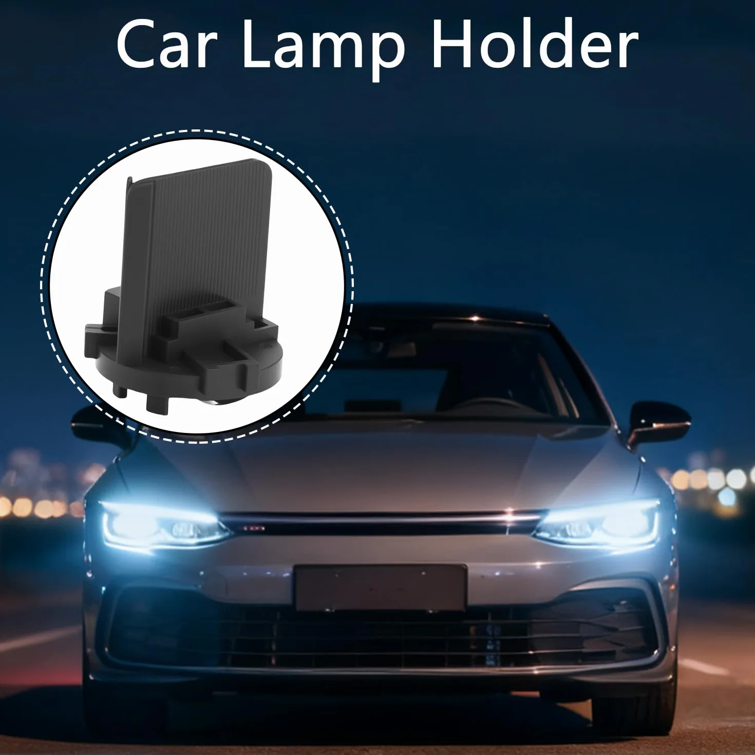 Uchwyt do lampy halogenowej, 2 sztuki, zamiennik 5K0941109 do VW Golf 6 7 MK6 MK7, Tiguan, Touran, Sharan, Scirocco – oprawka do reflektorów, uchwyt światła mijania, trwały zamiennik do reflektorów