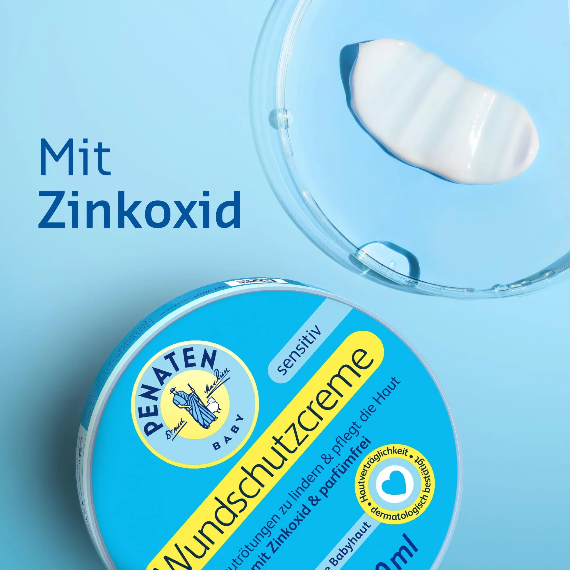 Penaten Penaten Krem ochronny na rany, kojący krem ochronny na rany dla niemowląt z tlenkiem cynku do ochrony przed odparzeniami pieluchowymi (1 x 200 ml) 200 ml