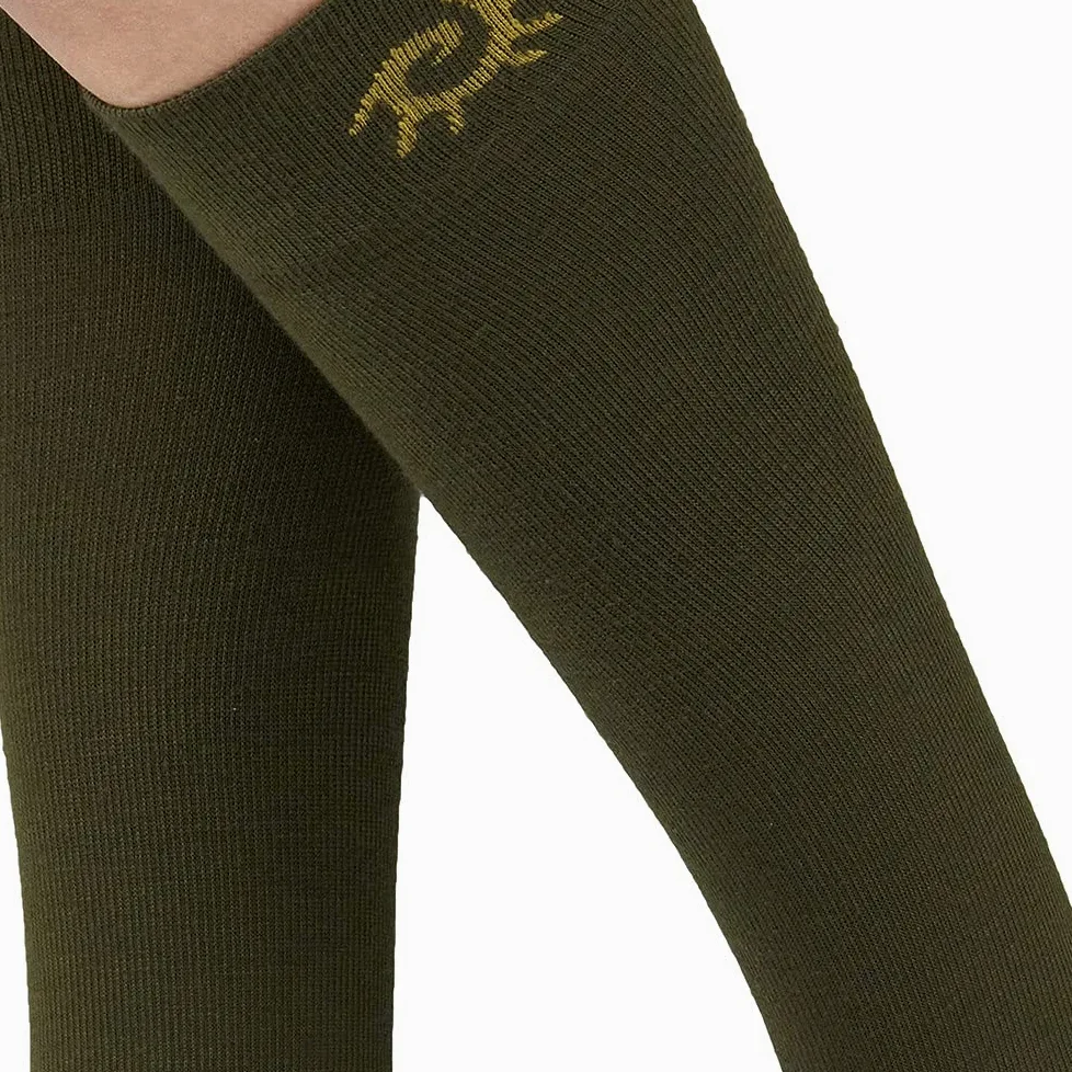 SOLIDEA Unisex Gambalety Skarpety For You Merinos Klasyczny Kompresja Stopniowa 18/24 mmHg, Oliwki, X-Large