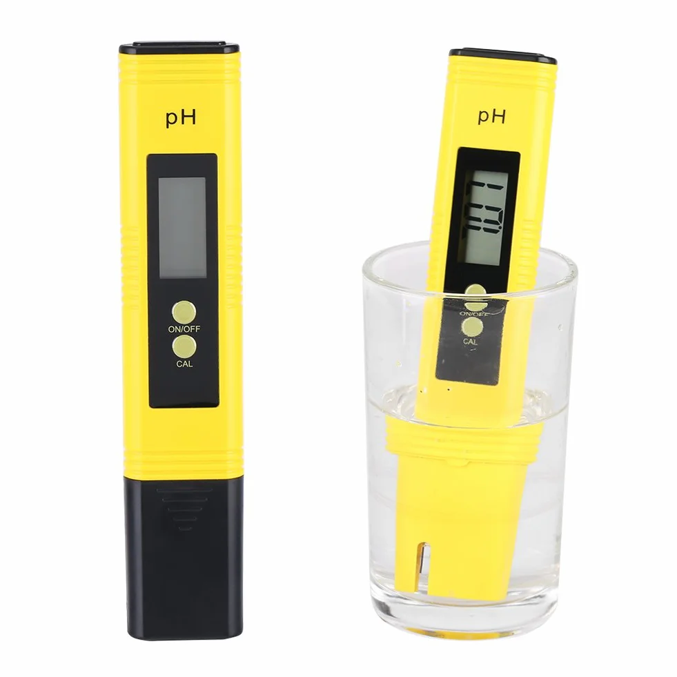 Przenośny cyfrowy miernik PH LCD, tester PH z 2-punktową automatyczną kalibracją, miernik PH do akwarium, wody w basenie i wina