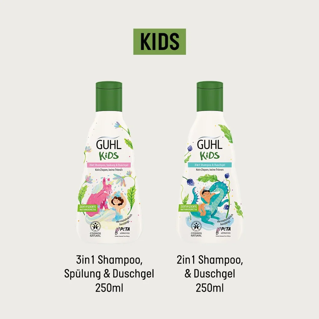 Guhl Kids 2In1 Szampon, Biały, 250 ml