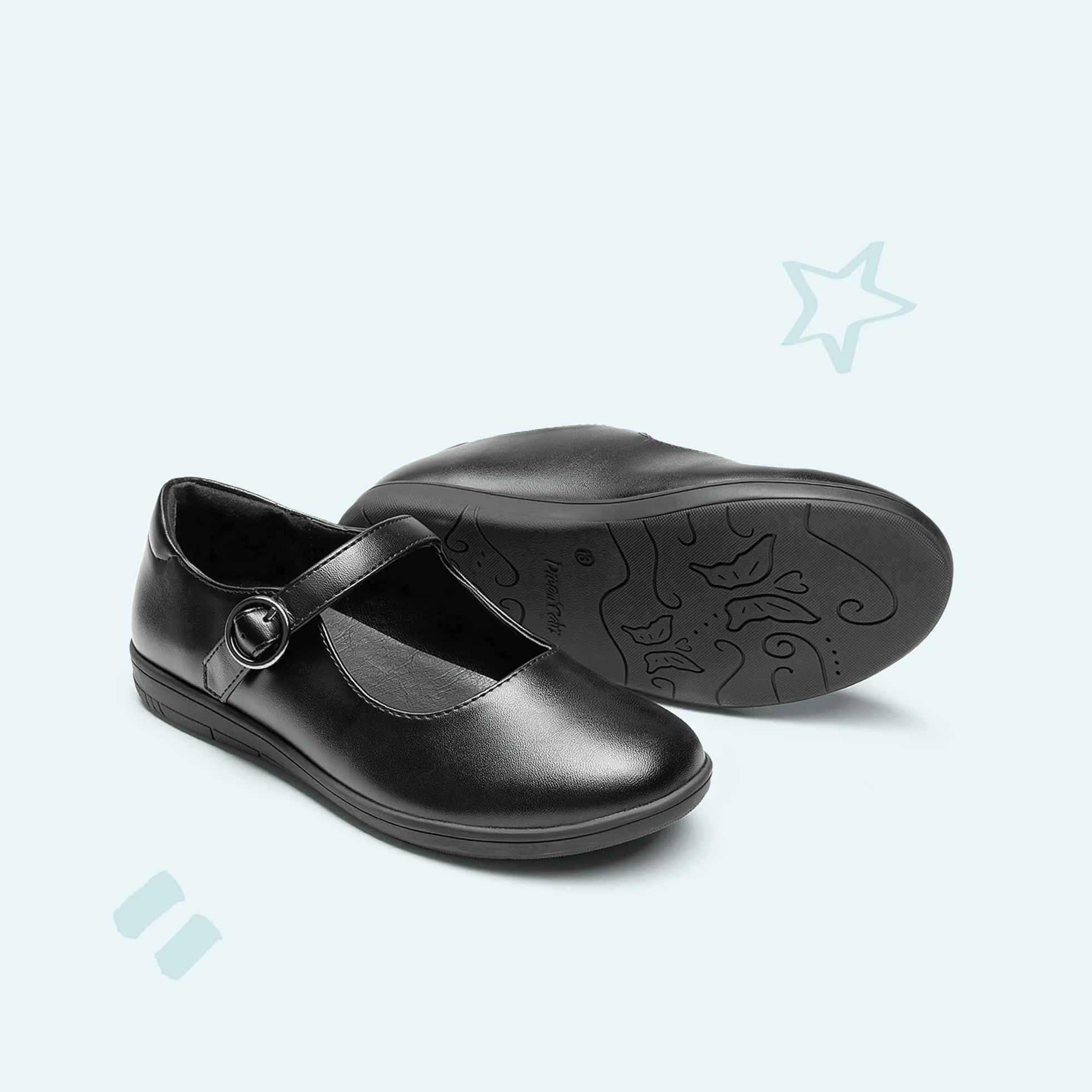 DREAM PAIRS Dziecięce buty szkolne dla dziewczynek mercedity tancerki Mary Jane Buty na przyjęcie Urodziny Buty do sukienki Antypoślizgowe KFL217