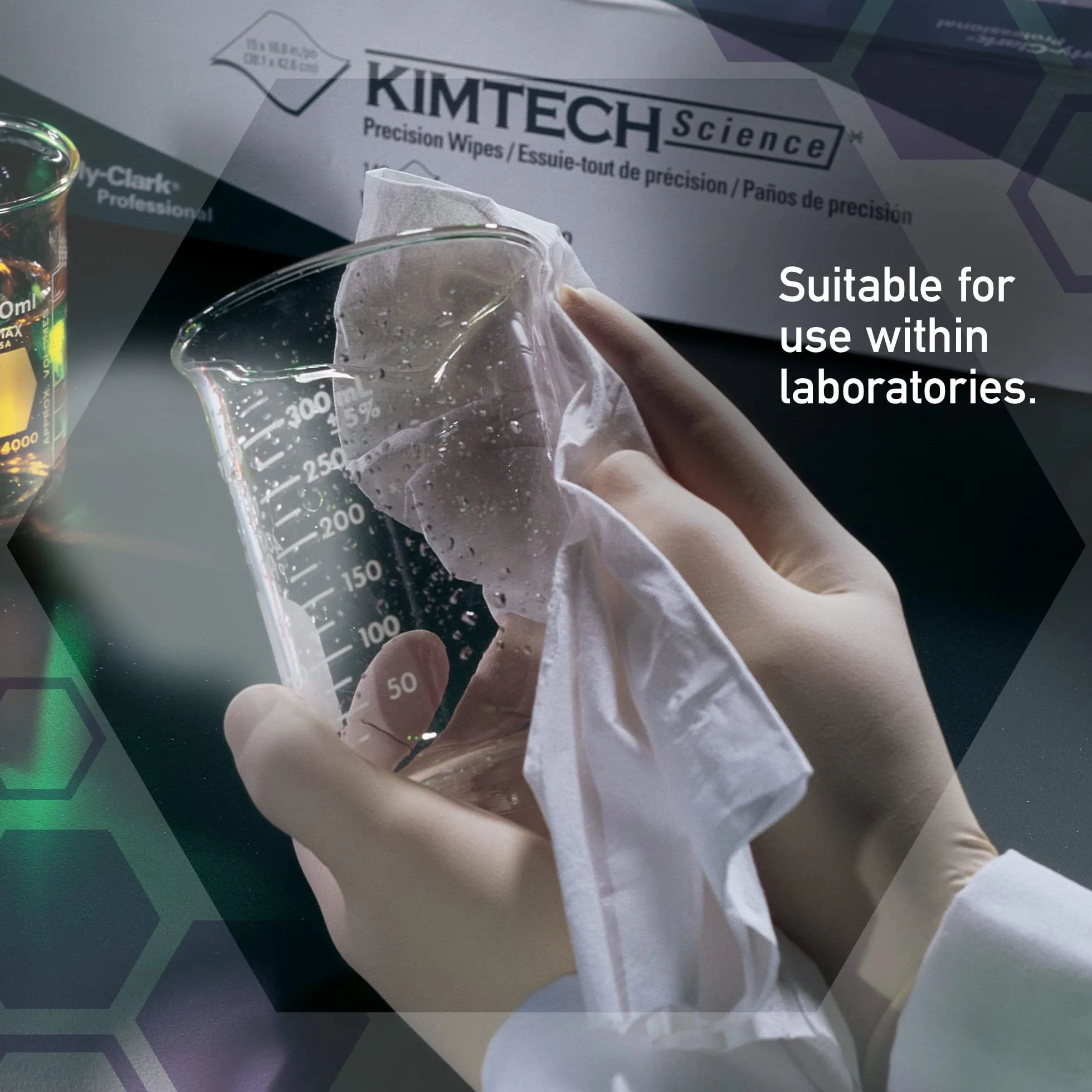 Ścierki Kimtech Science Precision 7558 — 15 kartony x 200 arkuszy, 2-warstwowe, białe