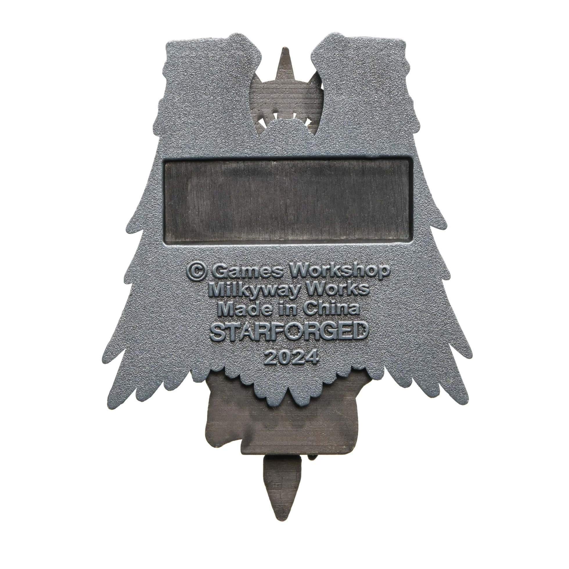 Starforged Warhammer 40K Dark Angels Seal of Duty Emble of Inner Circle Broszka, mała, stal stopowa, bez kamienia szlachetnego