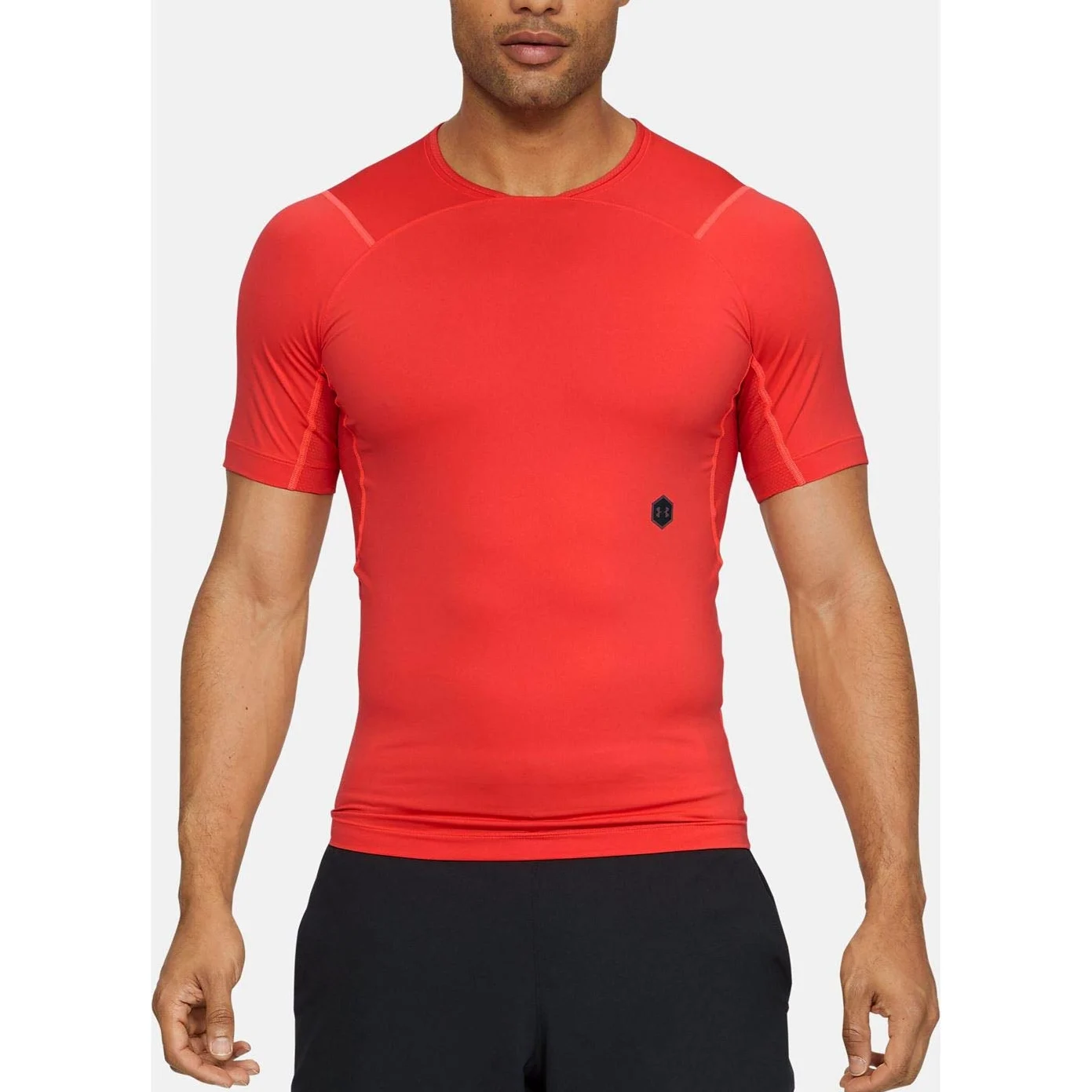 Under Armour Męska koszulka do biegania UA Rush, zwiększająca wydajność dla mężczyzn, sportowa koszulka z dopasowaniem kompresyjnym