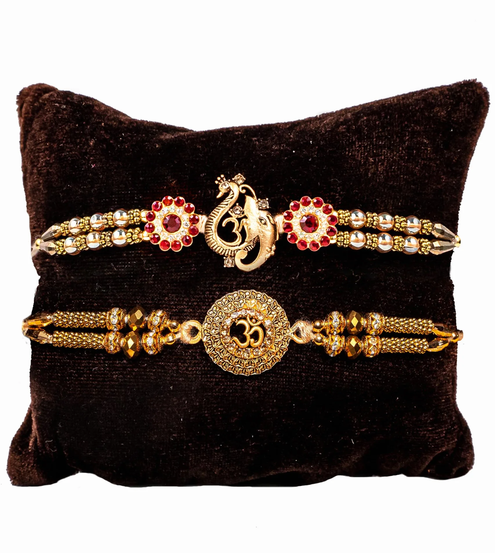 TIED RIBBONS rakhi Zestaw 2 dla braci z prezentem, Rakhi dla Bhaiya, mini kartka z życzeniami, Roli Tikka, bransoletka Raksha Bandhan
