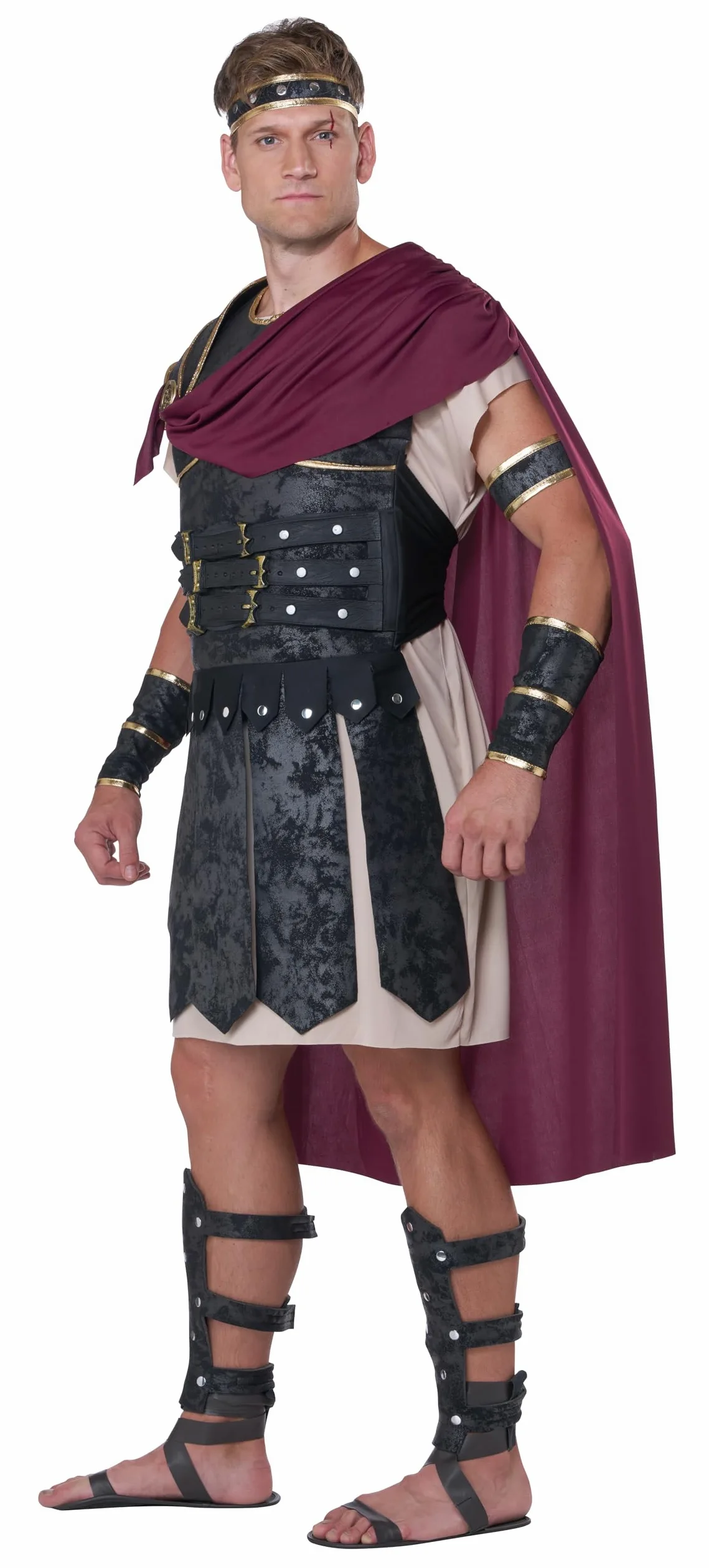 California Costumes 1258 Roman Gladiator Grecki kostium dla dorosłych, wielokolorowy, jeden rozmiar