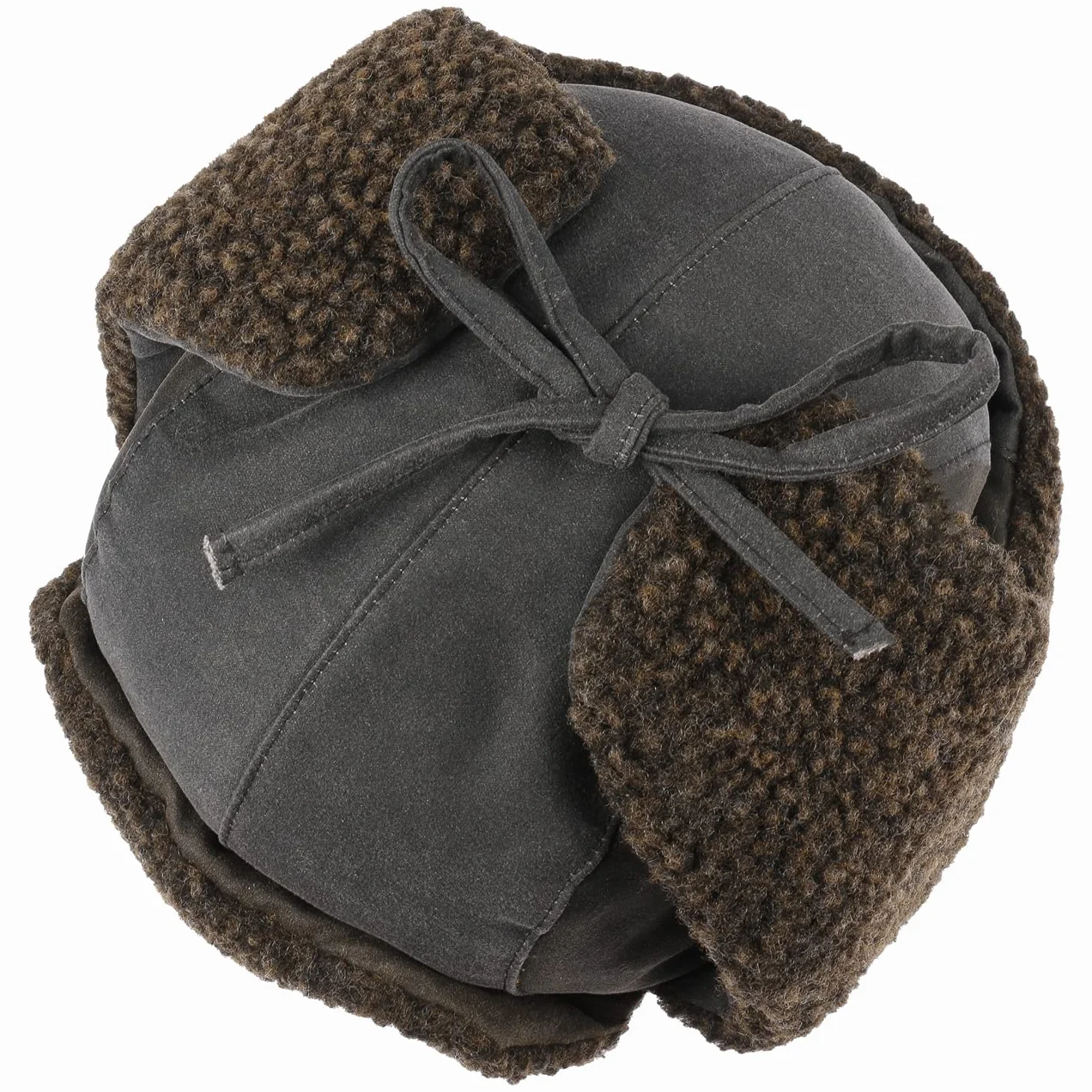 STETSON Fairbanks czapka pilotka gladka jednokolorowa z nausznikami Meski Jesien Zima