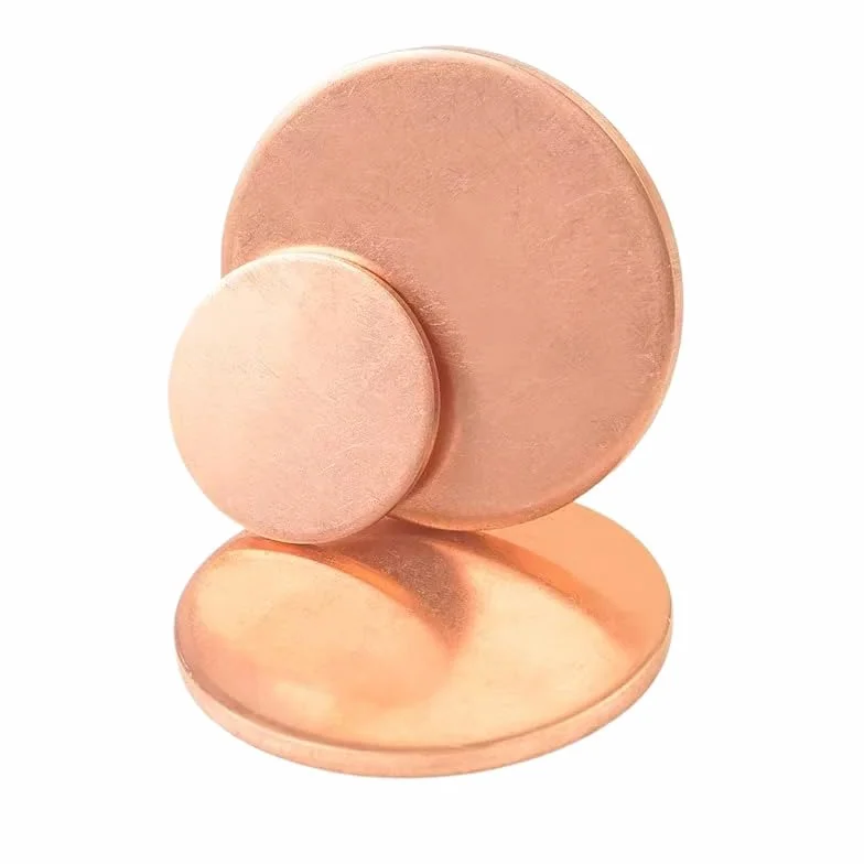 Premium Pure Copper Metal Discs - Czyste okrągłe dyski do rękodzieła - grubość 1-6 mm, średnica 10-300 mm(1 3mm x 60mm)
