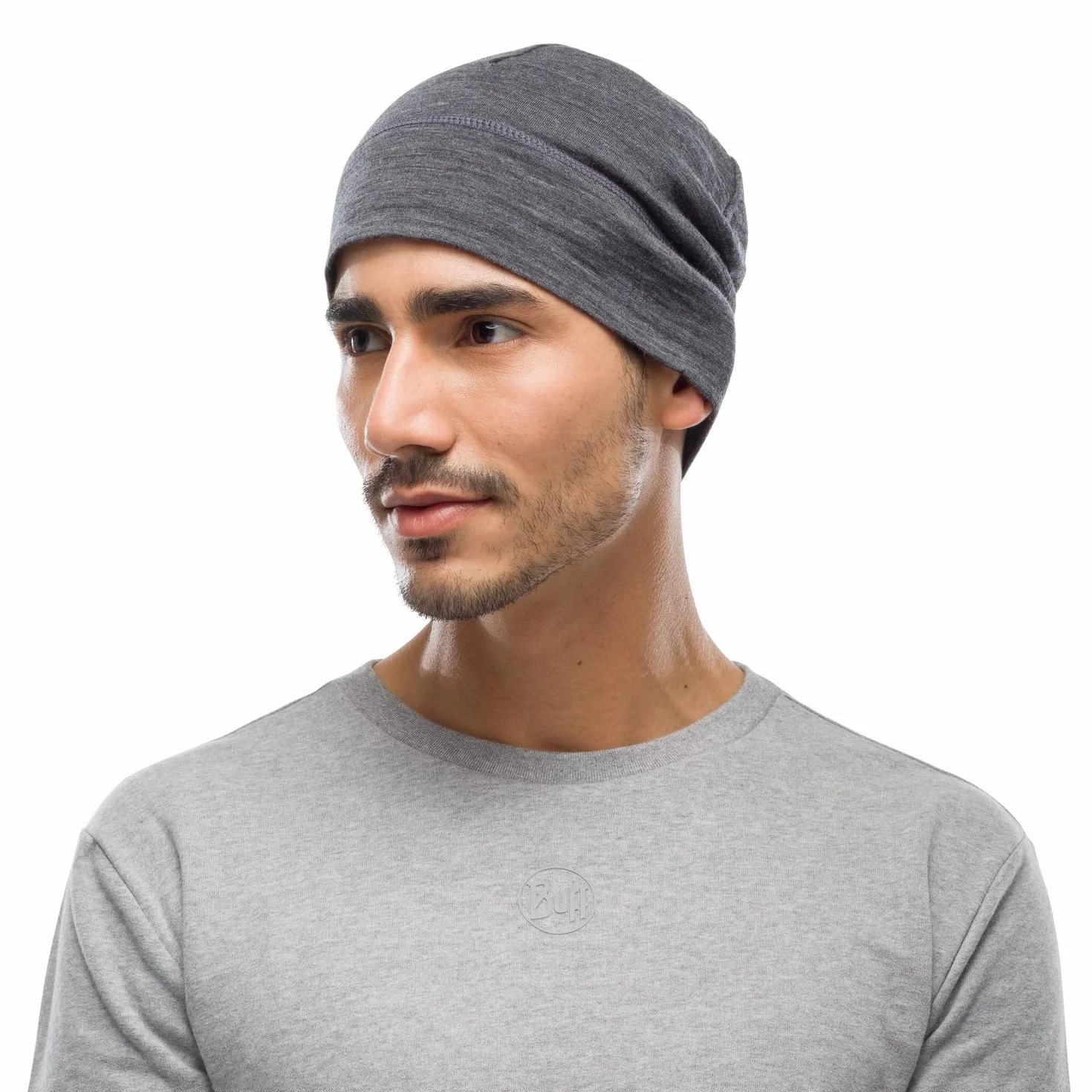 BUFF®| Czapka Beanie Merino Lightweight Wielofunkcyjny szalik 100% wełny merino, wędrówki, na świeżym powietrzu, zrównoważona, lekka, cienka Mężczyzna Kobietar