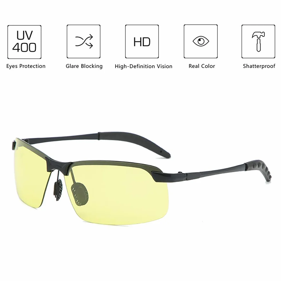 Fotochromowe okulary przeciwsłoneczne z pilotem UV400, okulary przeciwsłoneczne do kameleona, Zmiana koloru